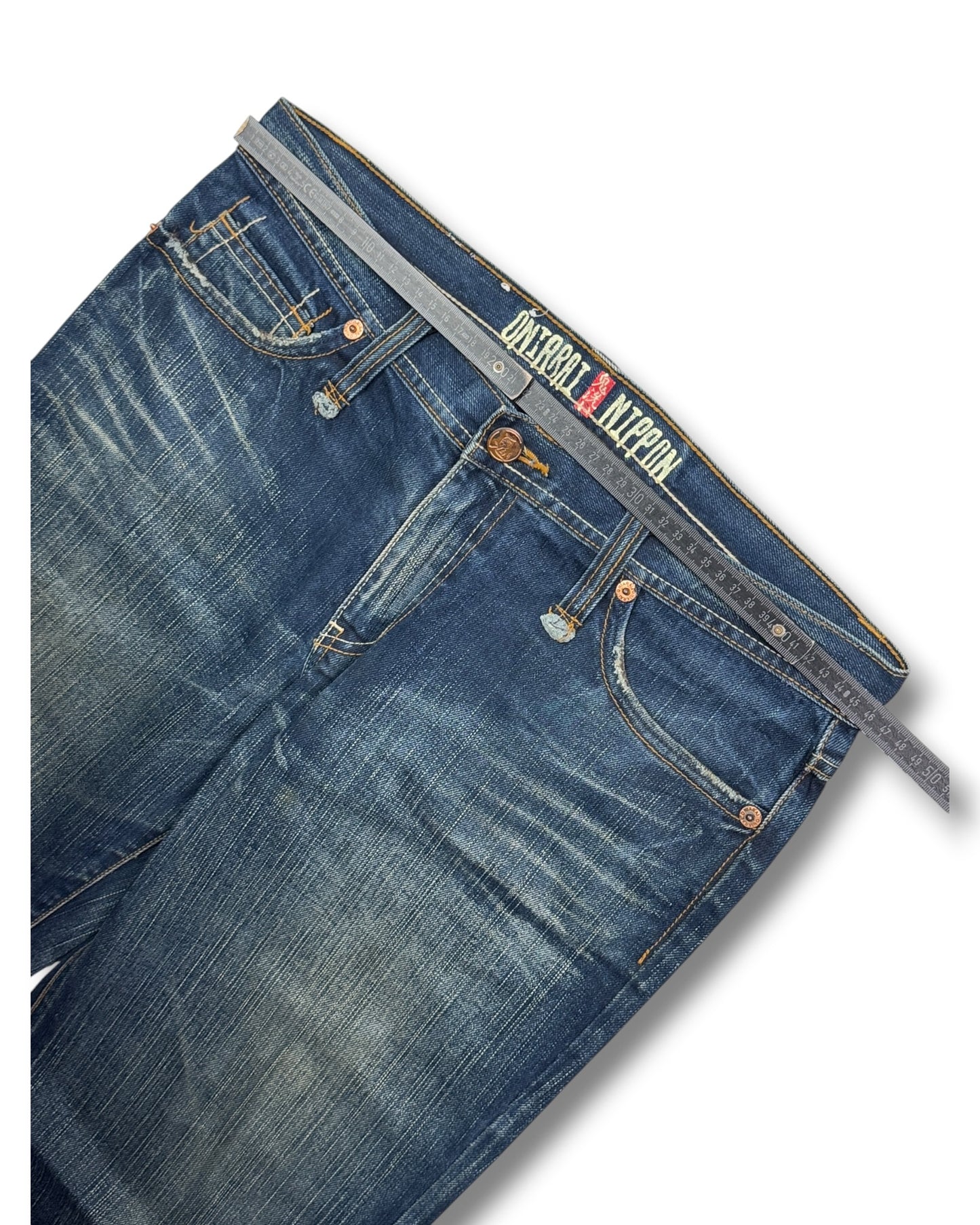 2000's Blue Way Japanese Baggy Jeans *rare 36x32 (XL)