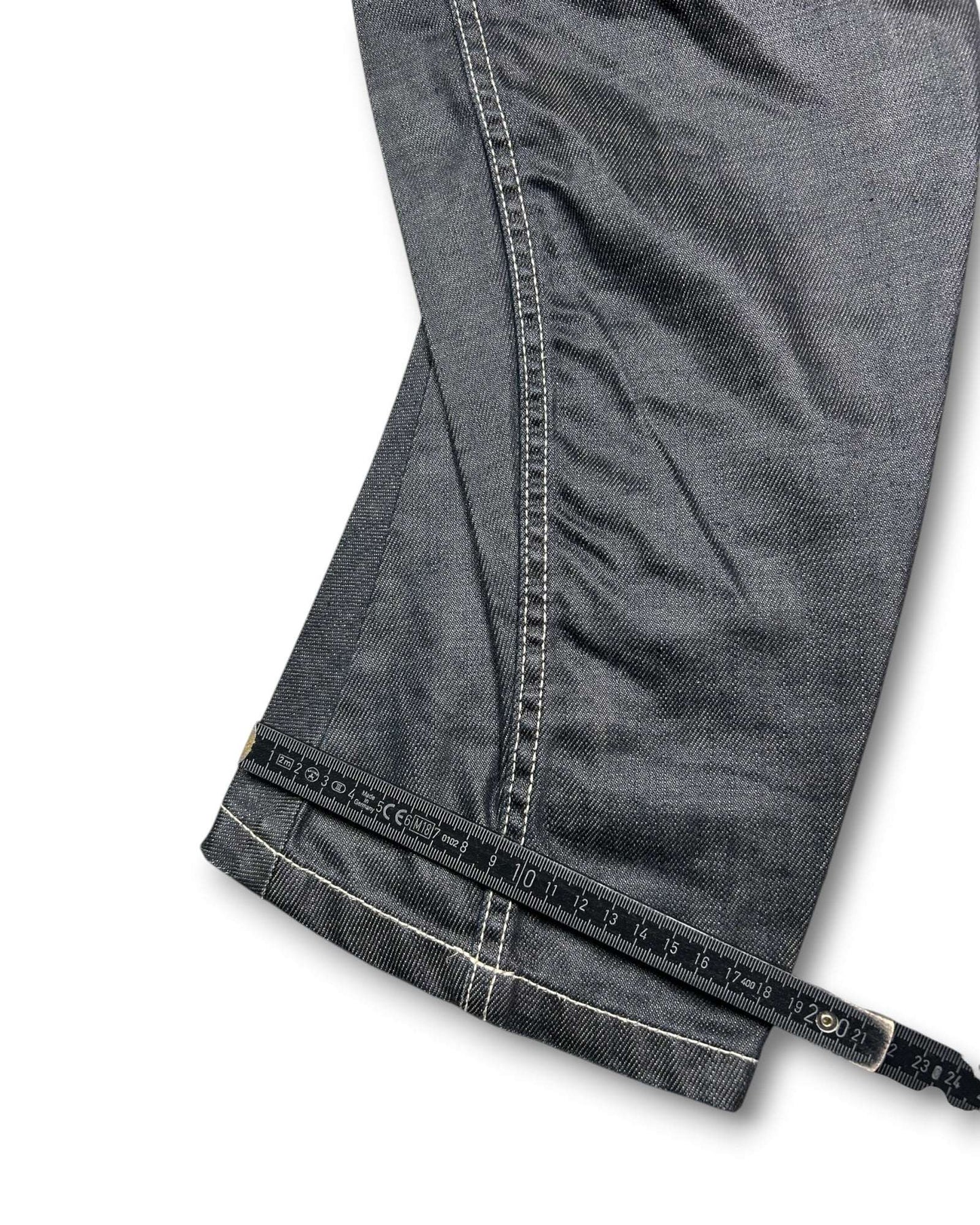 2000's Jizo Straight Japanese Archive Waxed Jeans *very rare 30x30 (M)