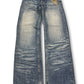 2000's Qilianshi Straight/Baggy Japanese Style Jeans *rare 32x32 (M)
