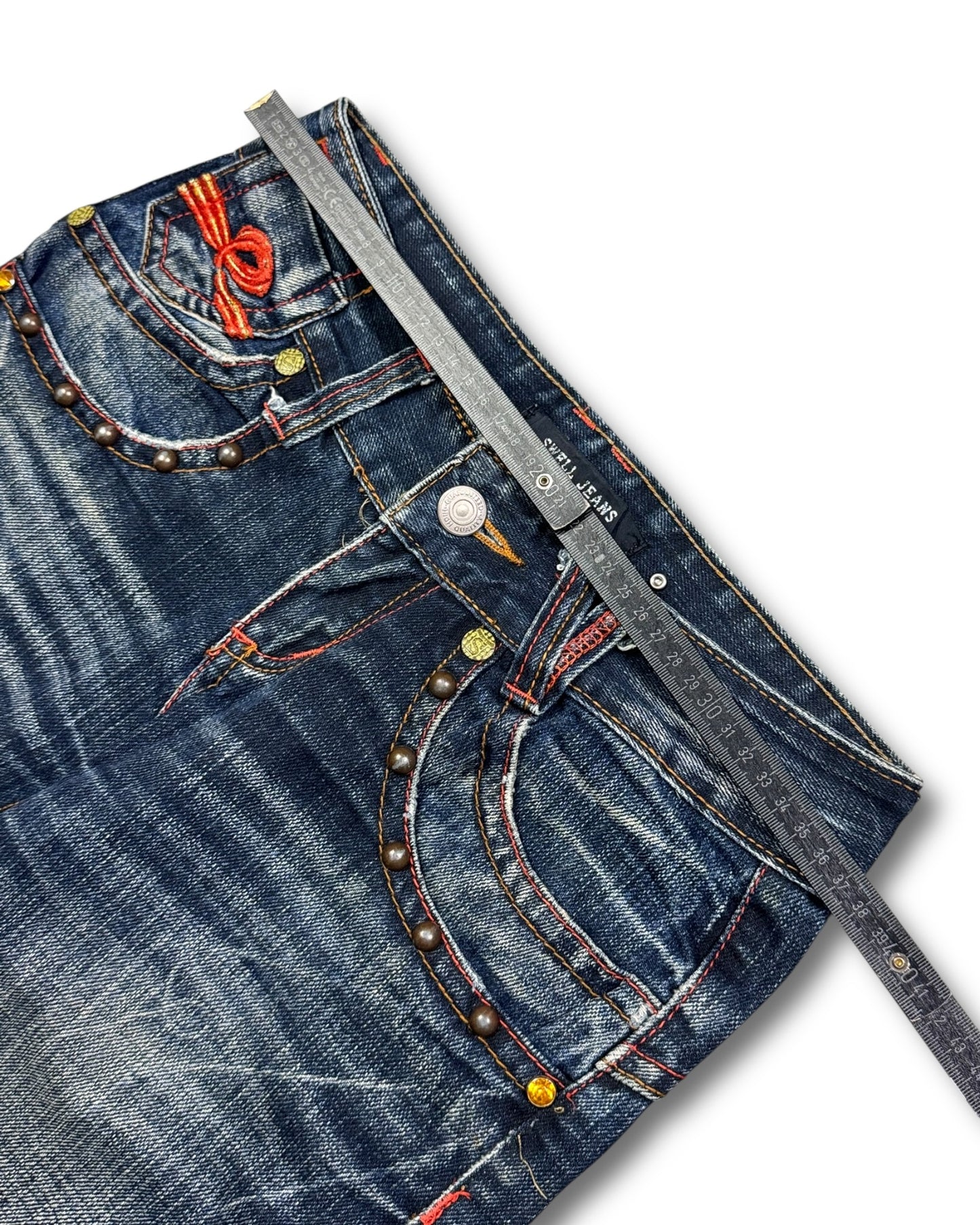 2000's Swell Japanese Jeans Low Waist/Flared Jeans Women's *very rare 28x28 (S)