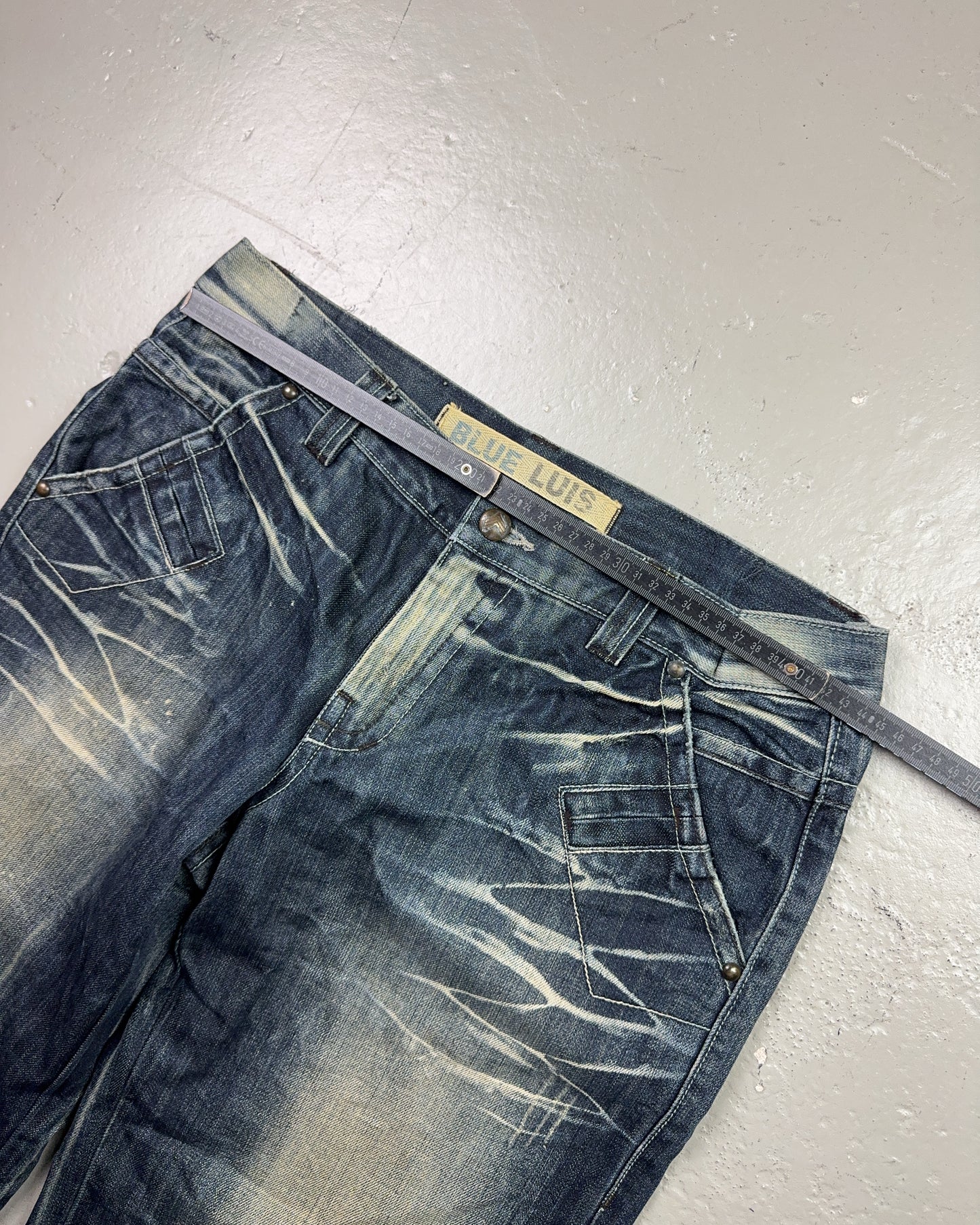 2000's Blue Luis Japanese Baggy Jeans *rare 34x30 (L)