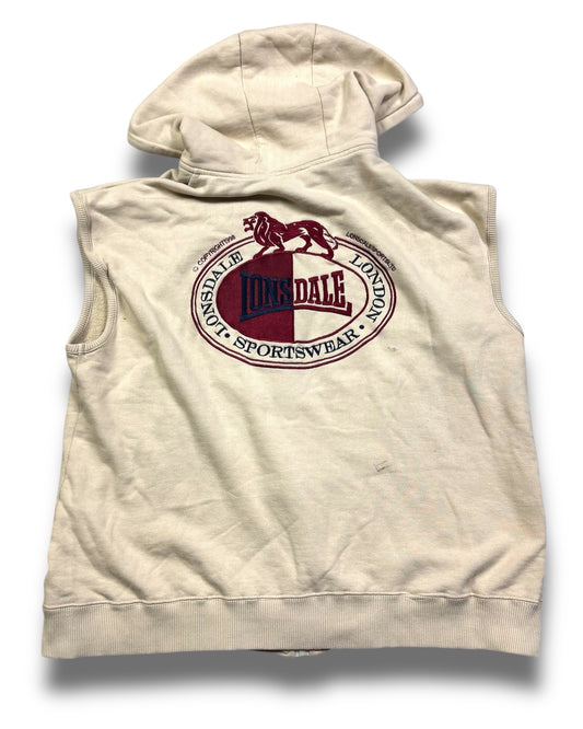 2000's Lonsdale Zip Hoodie Vest *very rare (XL)