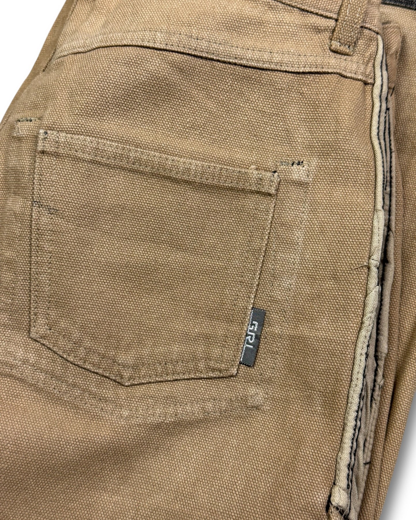 1990's 5RL Straight/Baggy Reversible 2in1 Zip Up Archive Workwear Jeans *extremely rare 30x32 (M)