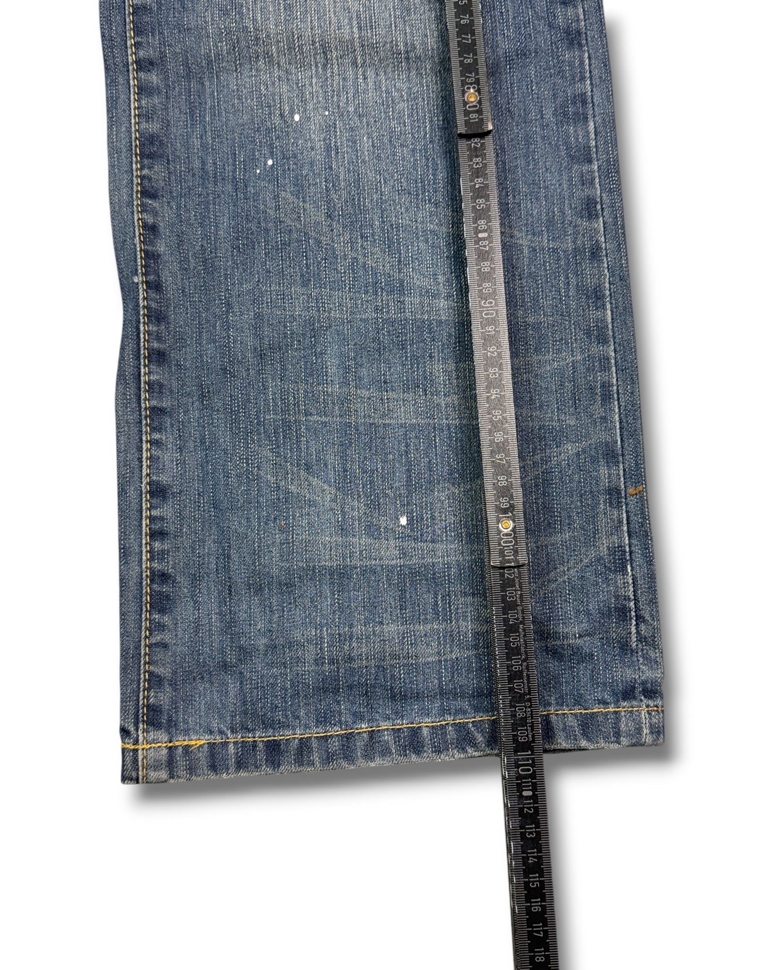 2000's Big Train Baggy Japanese Jeans *rare 34x34 (L)