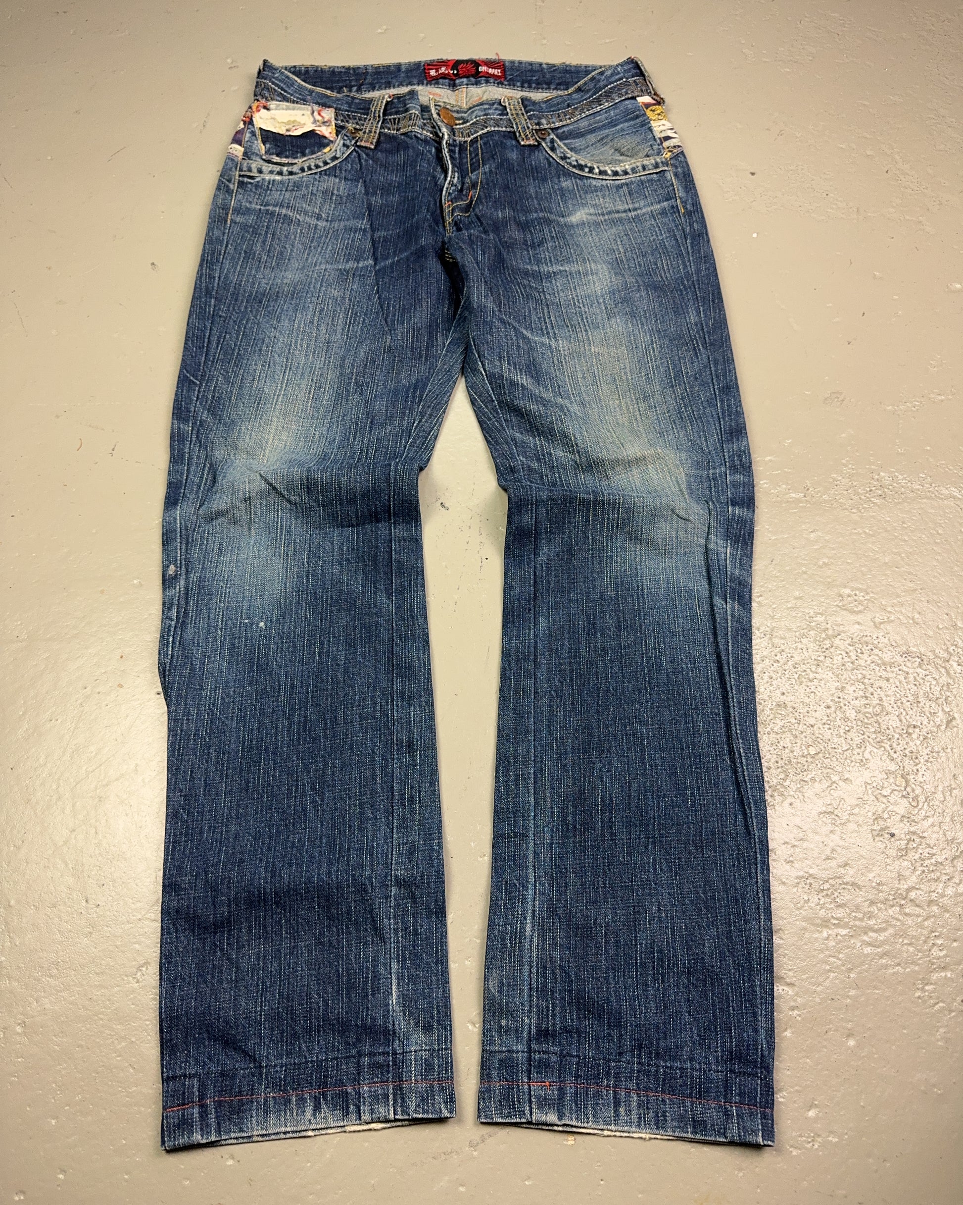 2000's Oniarai Japanese Archive Straight Jeans *very rare 30x30 (M)