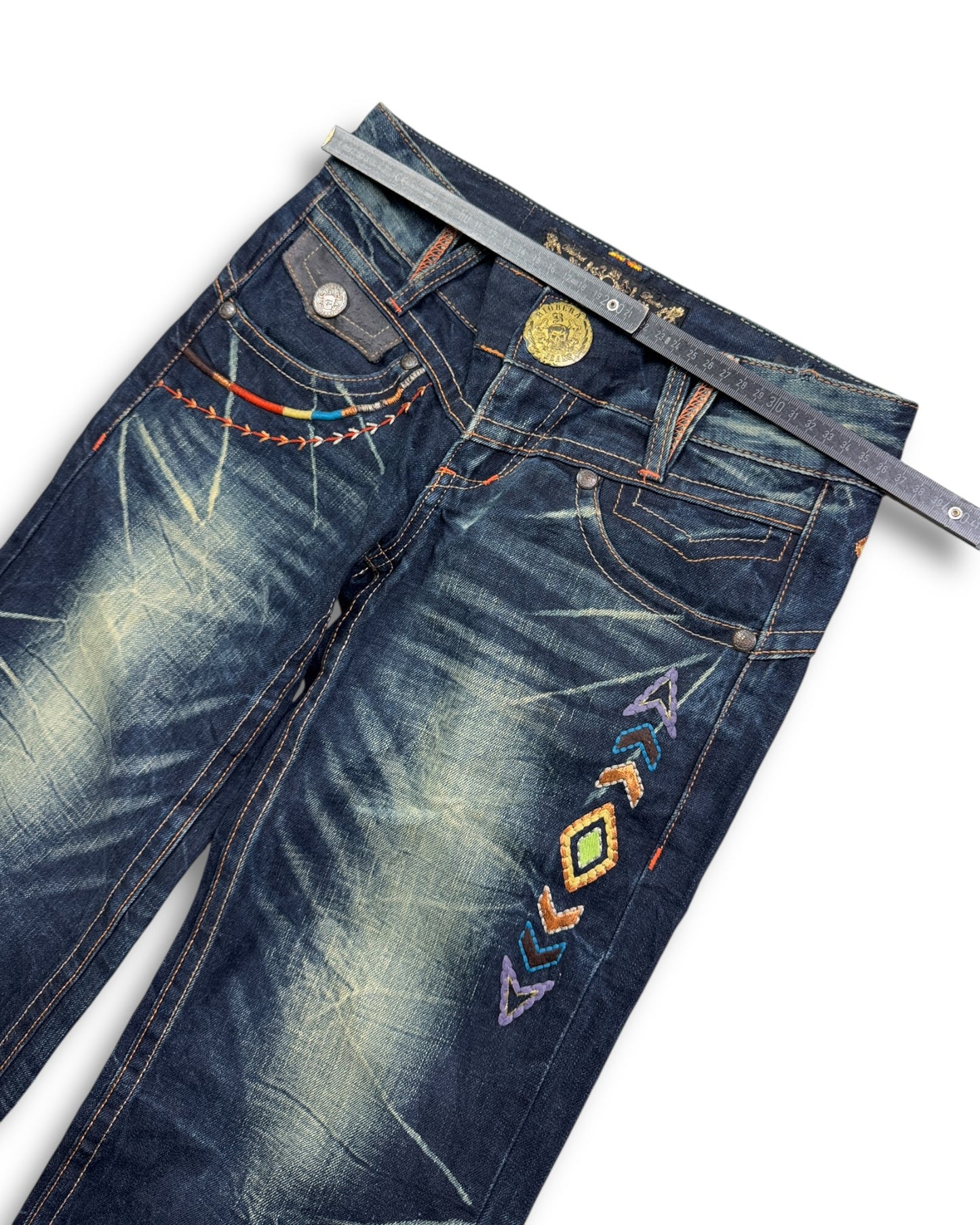 2000's Riobera Low Waist/Bootcut Japanese Archive Jeans Women's *very rare 28x30 (S)