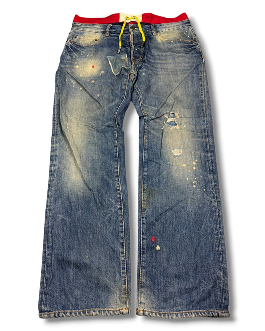 2000's Dsquared2 Straight/Baggy Archive Jeans *extremely rare 36x32 (XL)