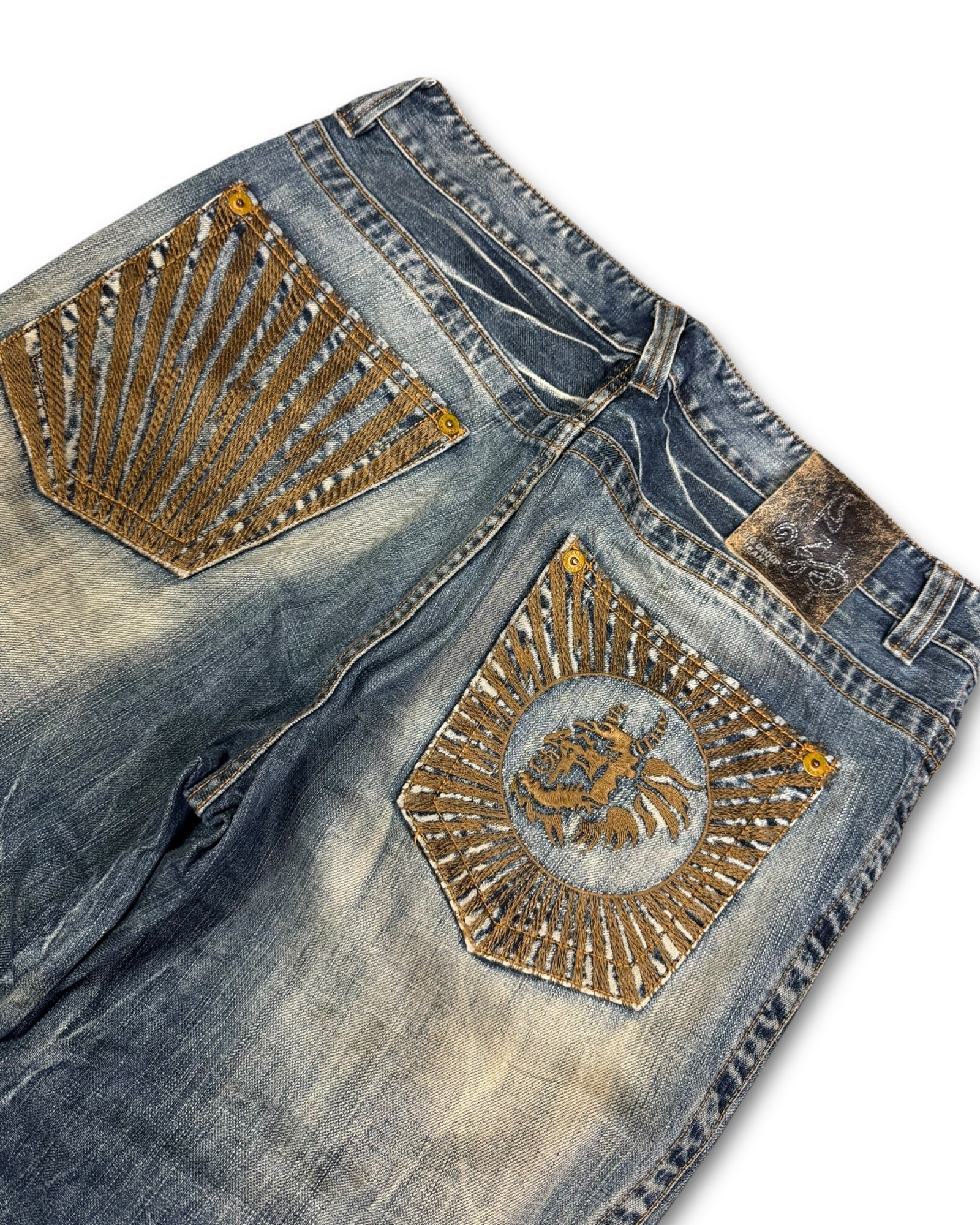 2000's Big Group Japanese Archive Baggy Jeans *very rare 34x32 (L)