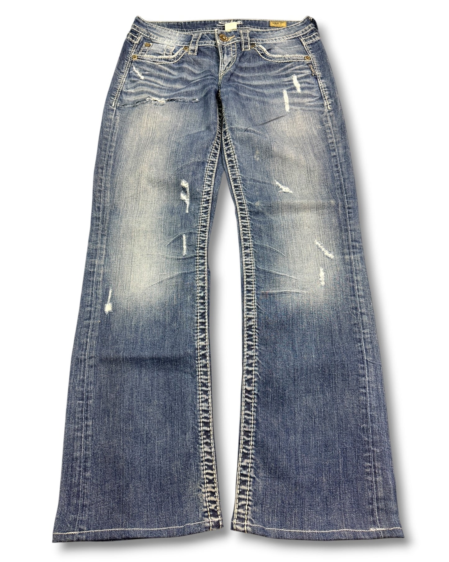 2000's Silver Low Waist/Bootcut Jeans Women's * 30x30 (M)