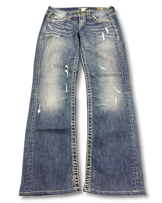 2000's Silver Low Waist/Bootcut Jeans Women's * 30x30 (M)