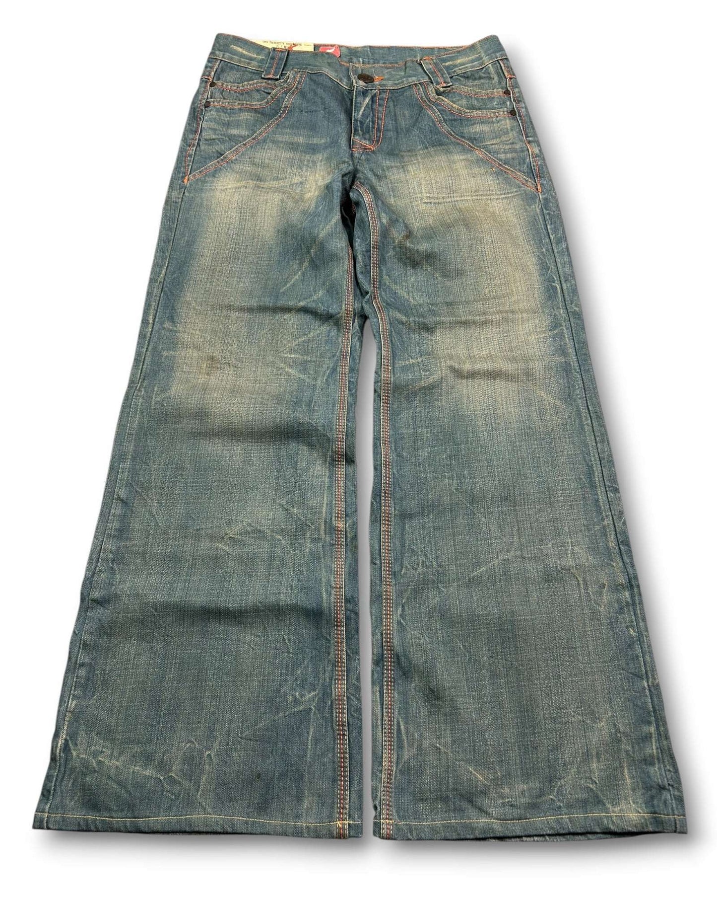 2000's Korean Archive Baggy/Bootcut Jeans *very rare 32x30 (M)