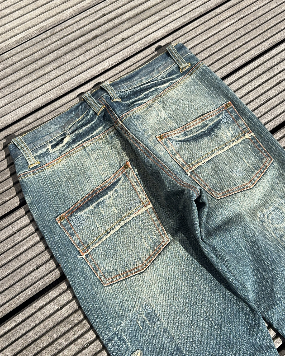2000's Japanese Bootcut/Flared Jeans *rare 32x32 (M)