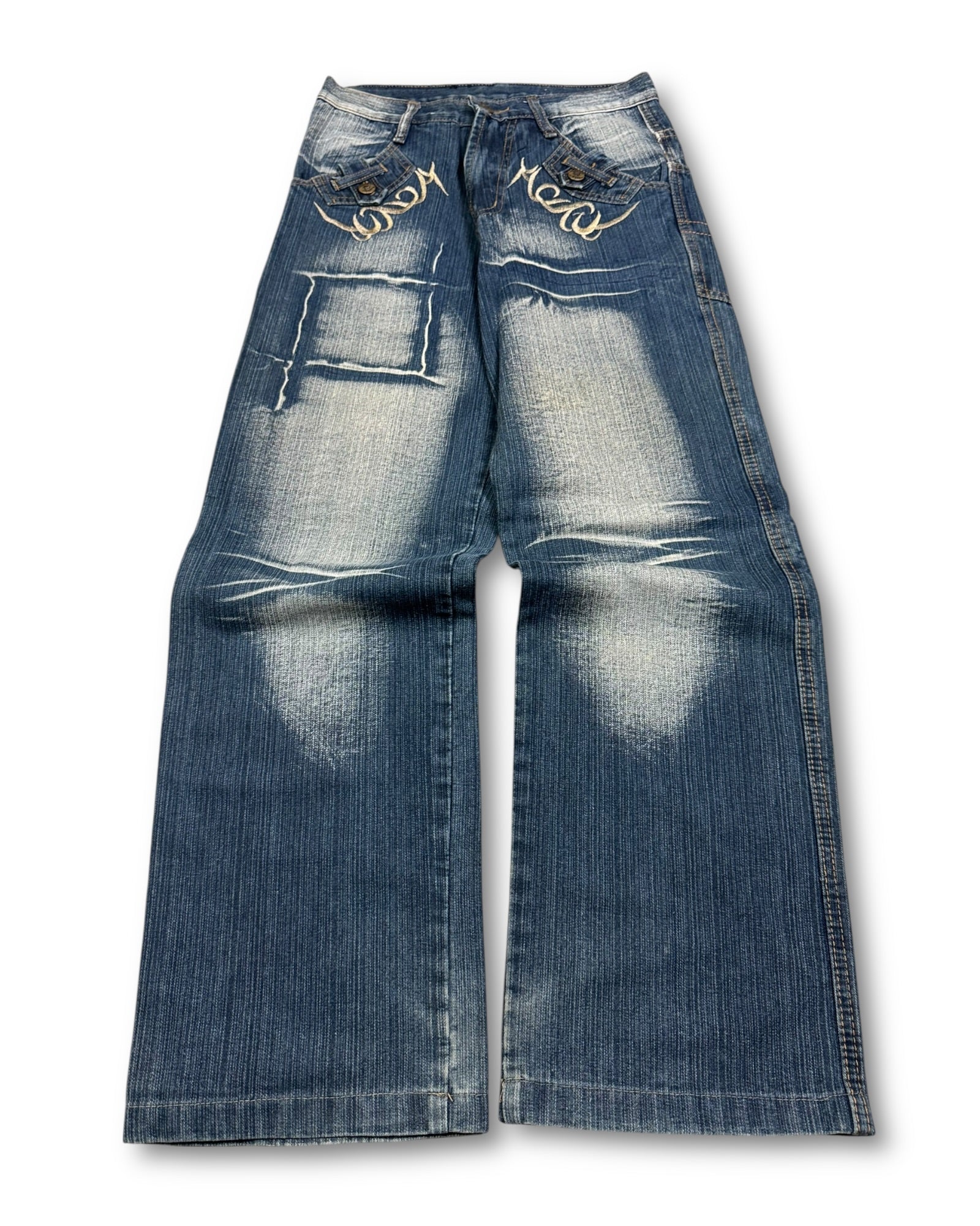 2000's Edusl Baggy Hip Hop Baggy Jeans *rare (S)