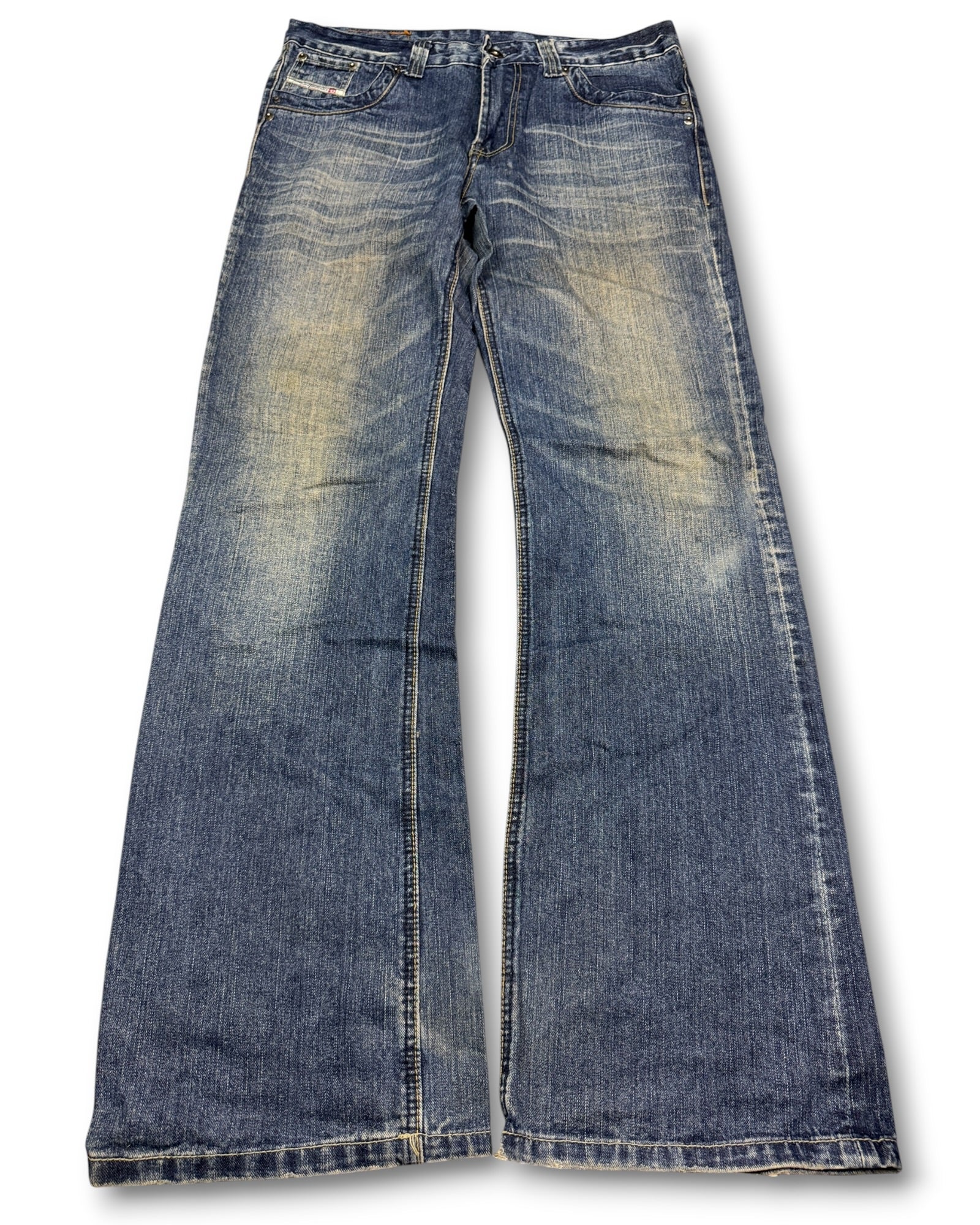 2000's Diesel Baggy/Bootcut Jeans *rare 36x34 (XL)