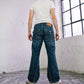 Model wearing True Religion Bootcut Flared Jeans M