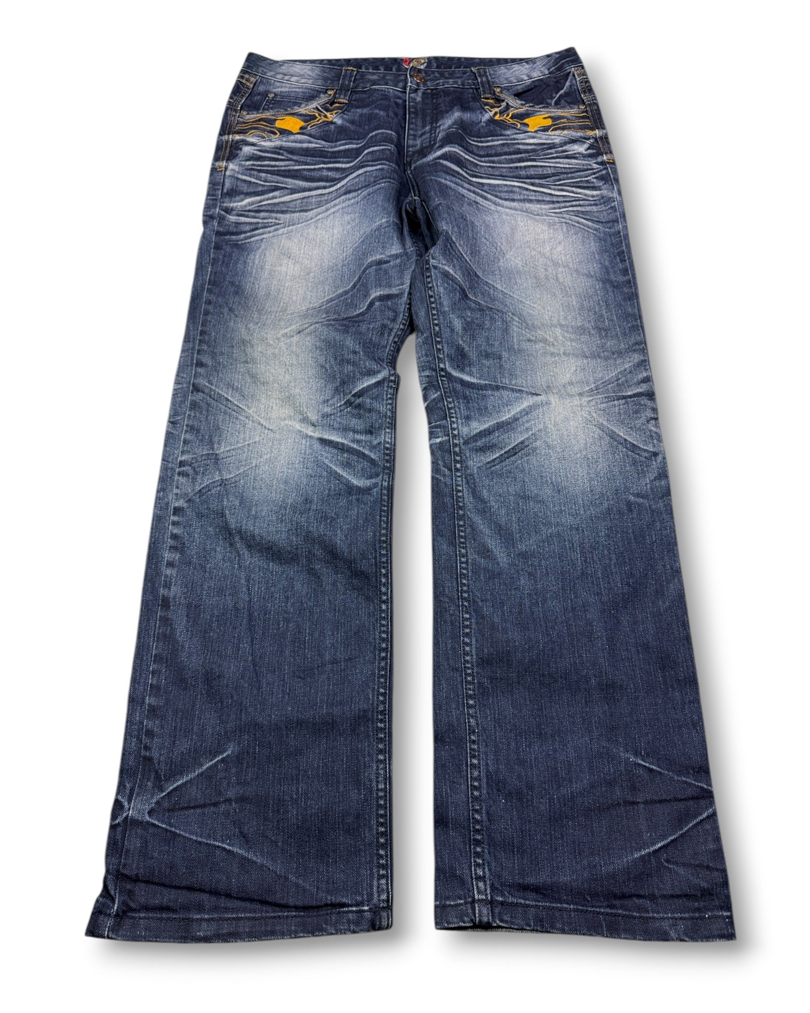 2000's Dk-7 Japanese Archive Baggy Jeans * 38x32 (XXL)