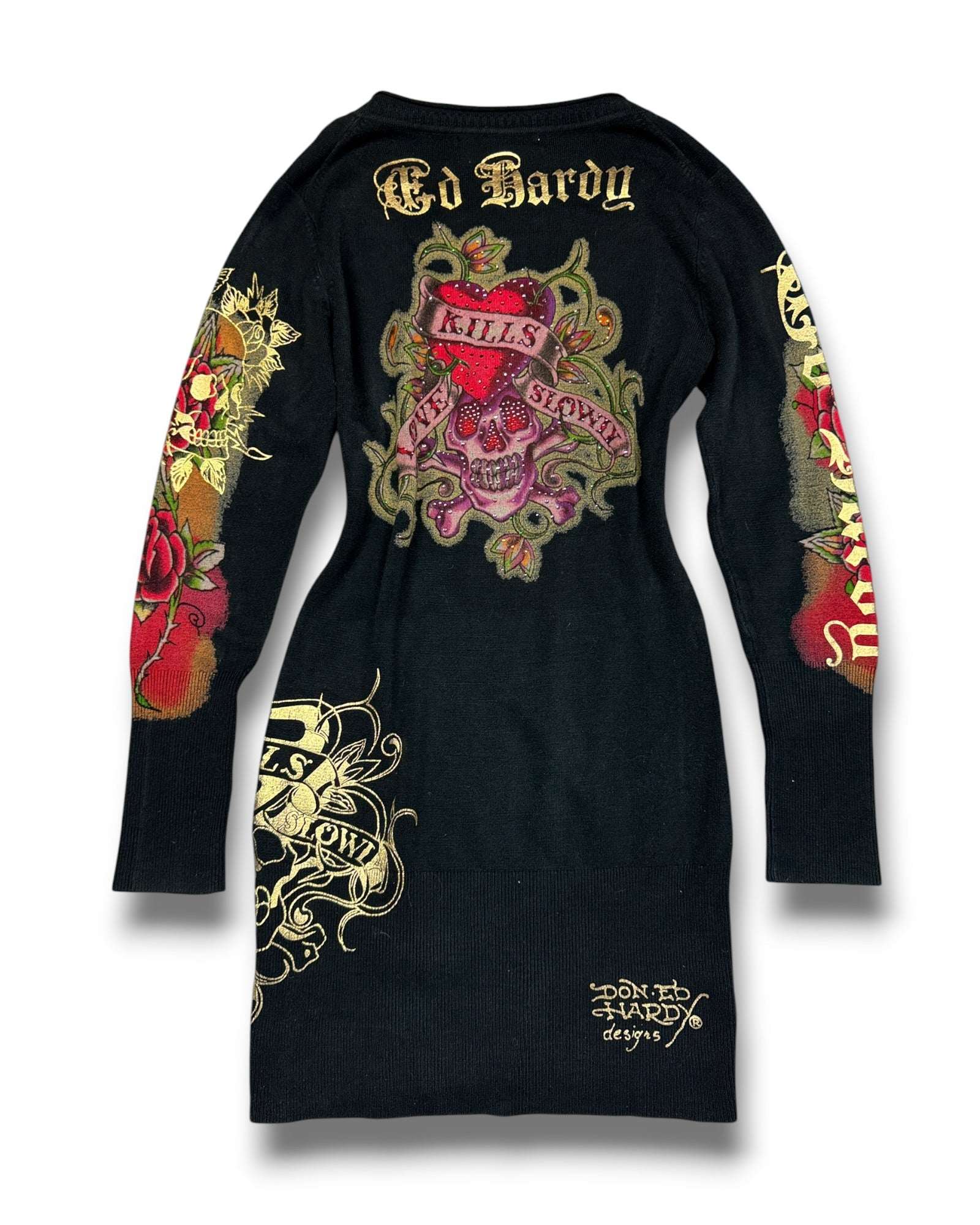 2000's Ed Hardy Archive Dress Women's *very rare (L)