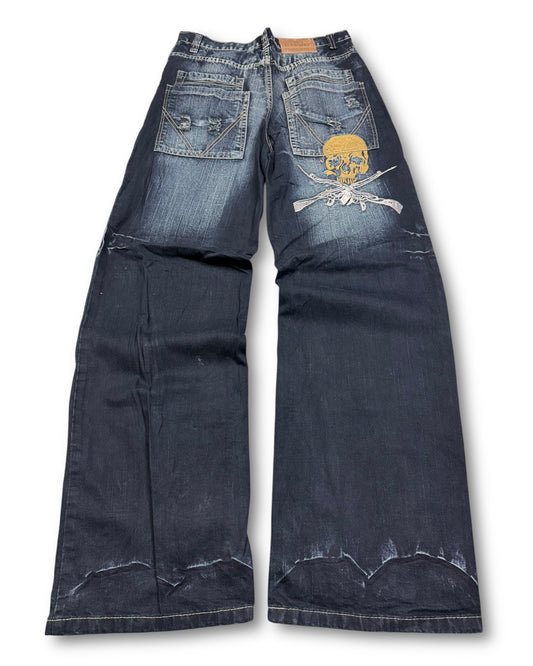 2000's Hanwei Japanese Baggy Jeans *very rare 30x34 (M)