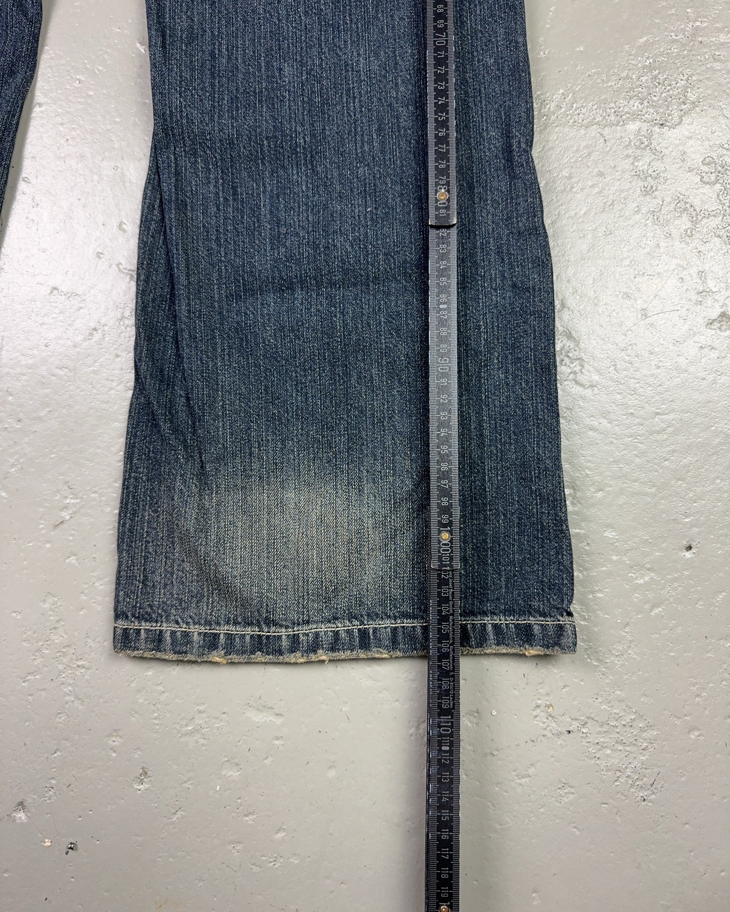 2000's Janudecer Korean Archive Baggy/Bootcut Jeans *rare 30x32 (M)