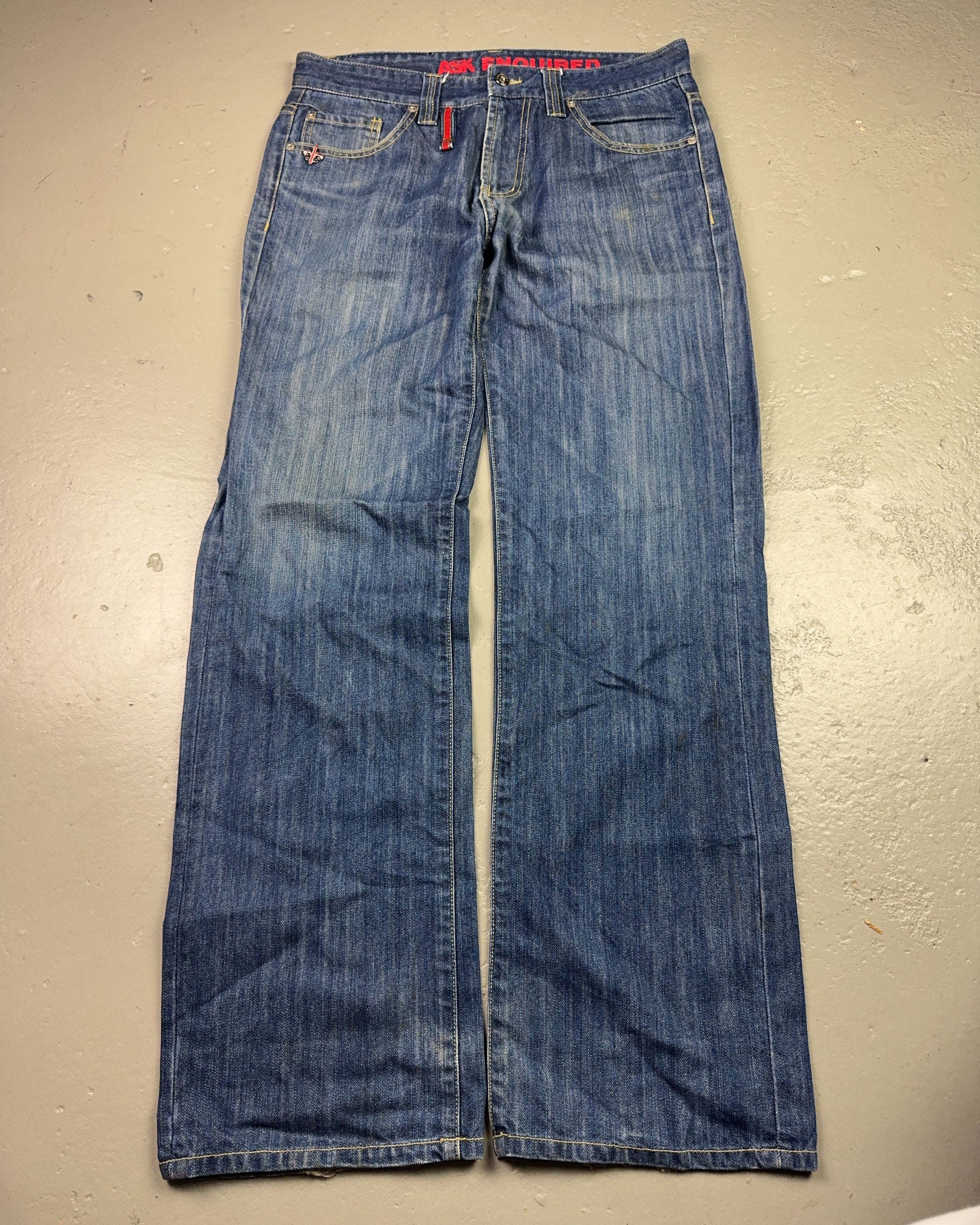 2000's Ask Korean Archive Baggy/Bootcut Jeans *rare 32x32 (M)