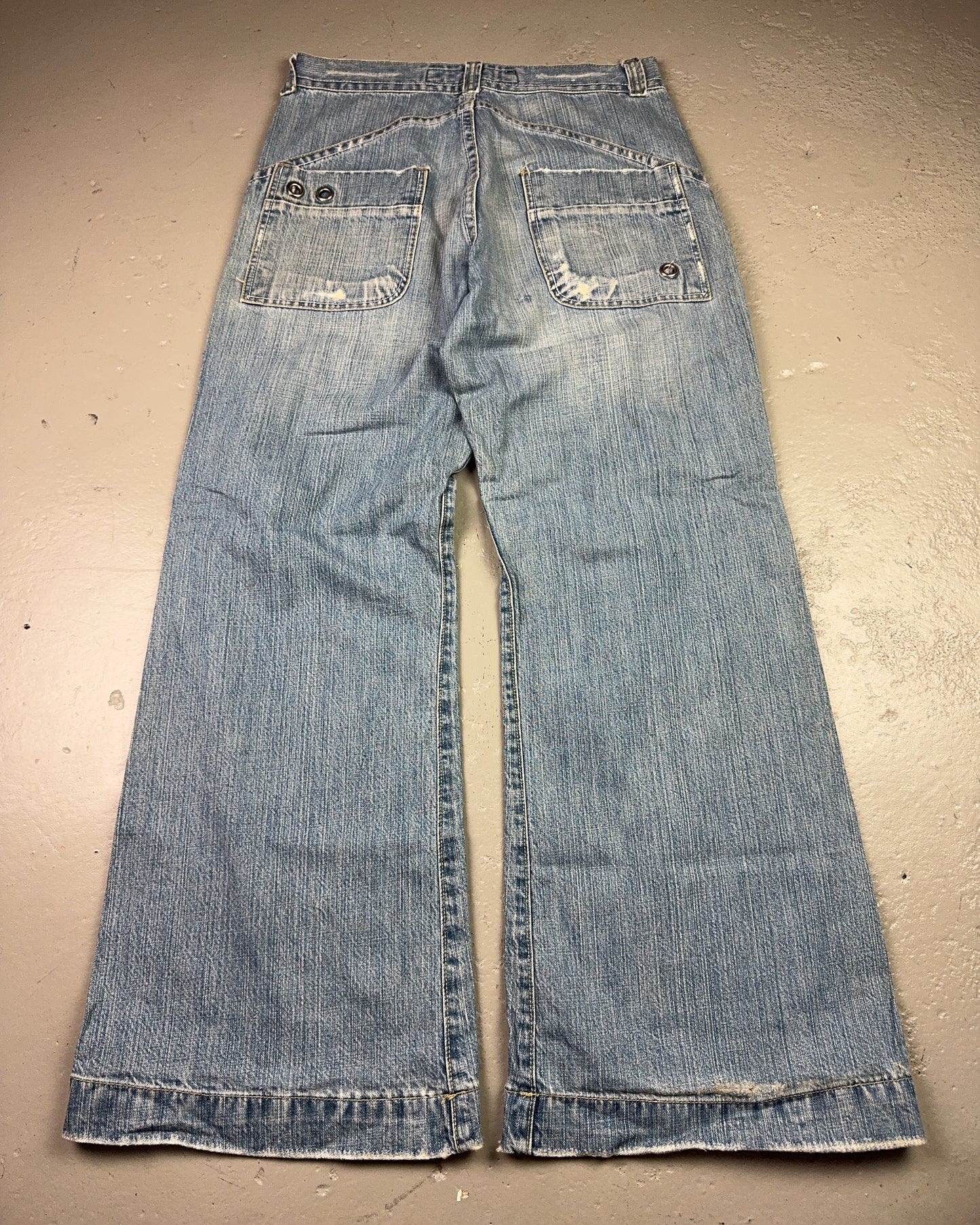 2000's T2X Korean Archive Baggy/Bootcut Jeans *very rare 32x34 (M)