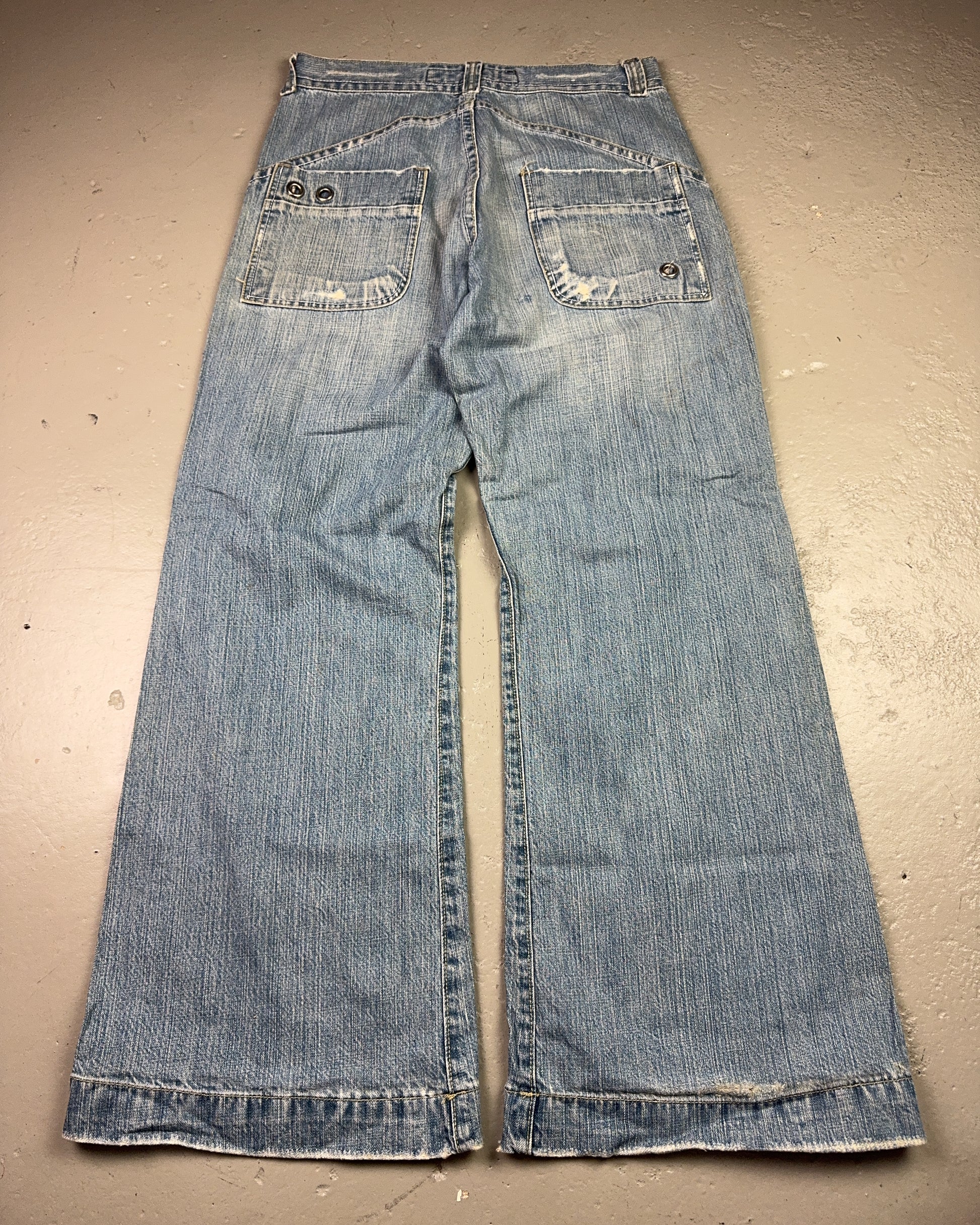 2000's T2X Korean Archive Baggy/Bootcut Jeans *very rare 32x34 (M)