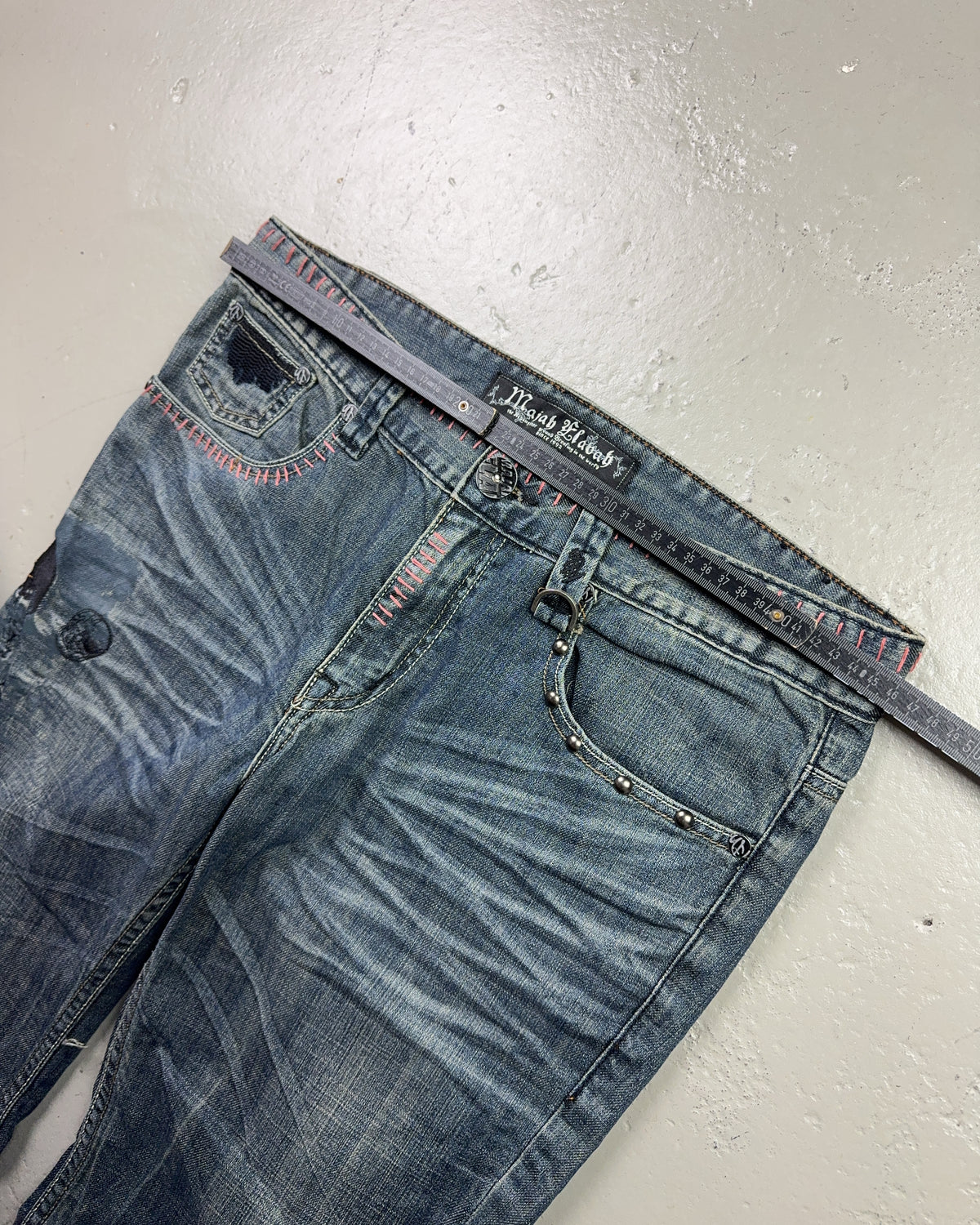2000's Skull Japanese Baggy Jeans *rare 34x30 (L)