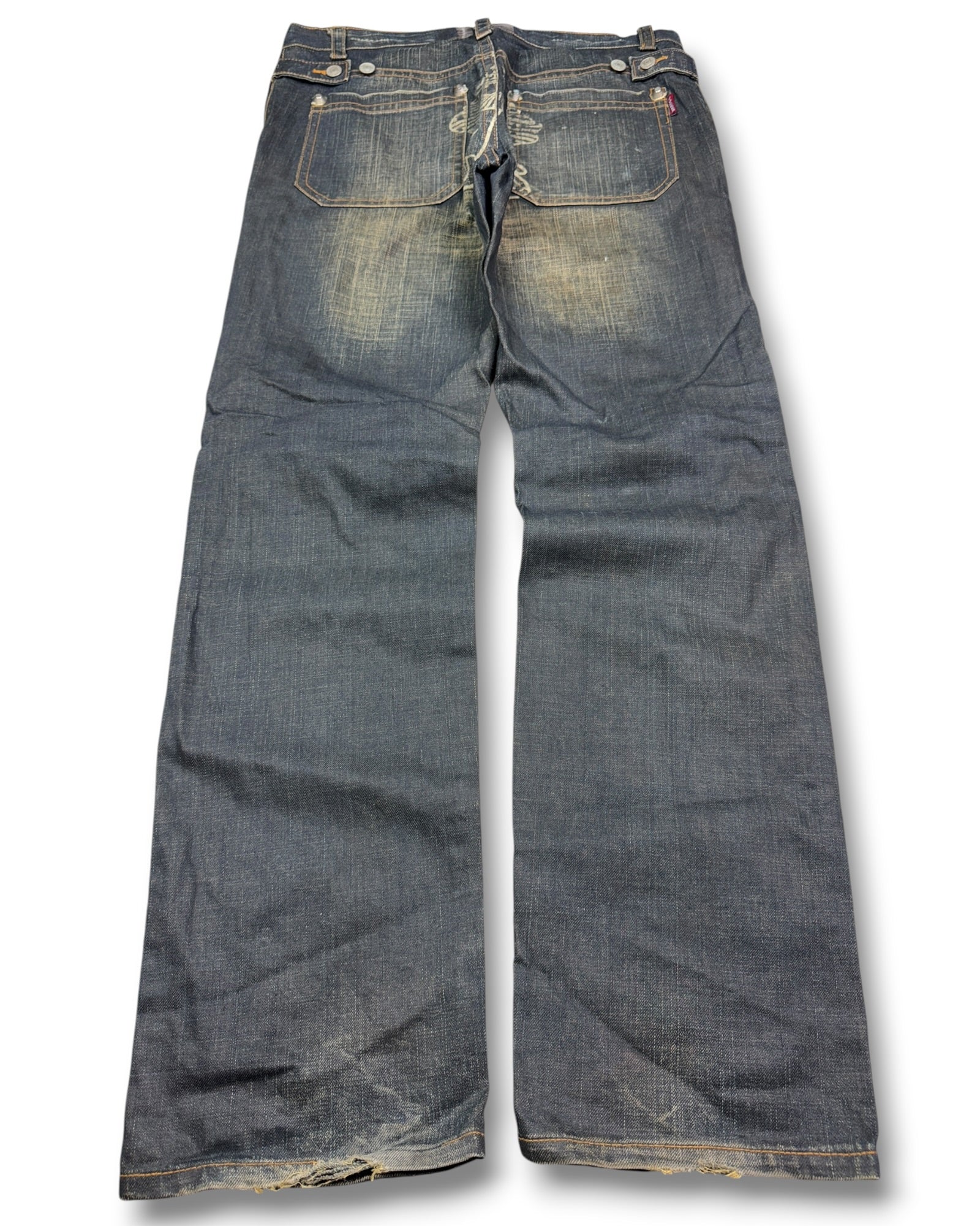 2000's Dsquared BOOTLEG Straight/Baggy Jeans * 34x32 (L)