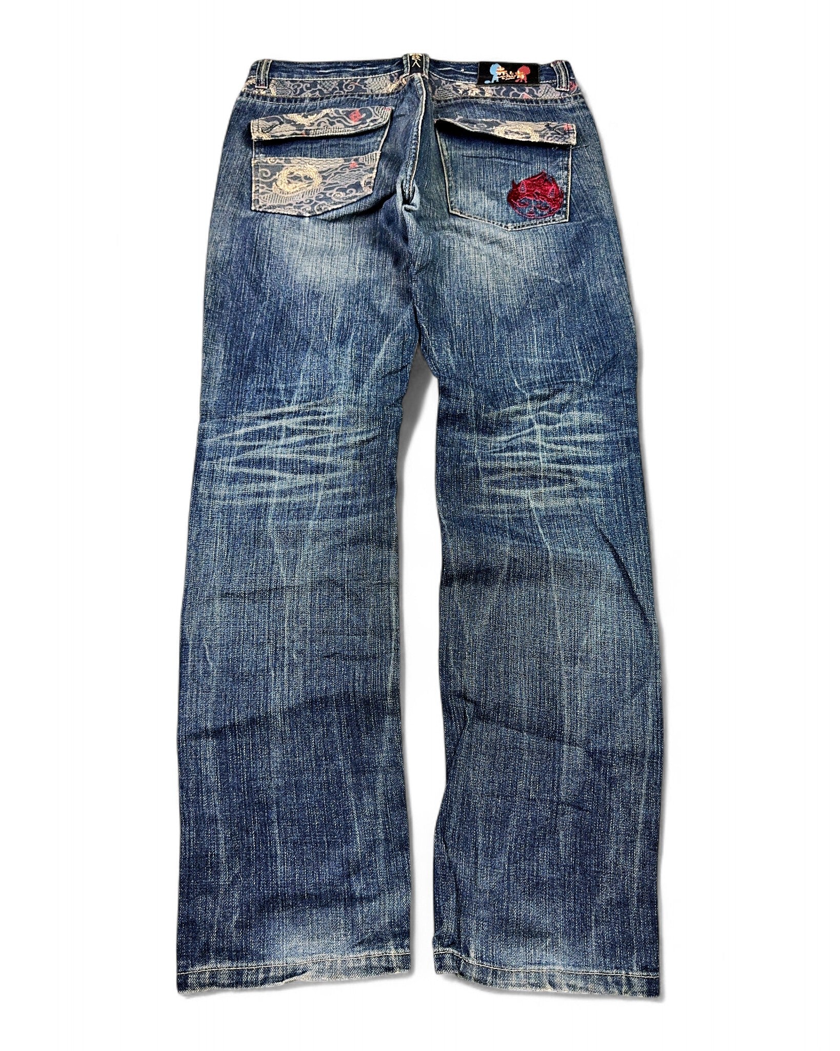 2000's Big Train Japanese Straight Jeans *rare 34x32 (L)