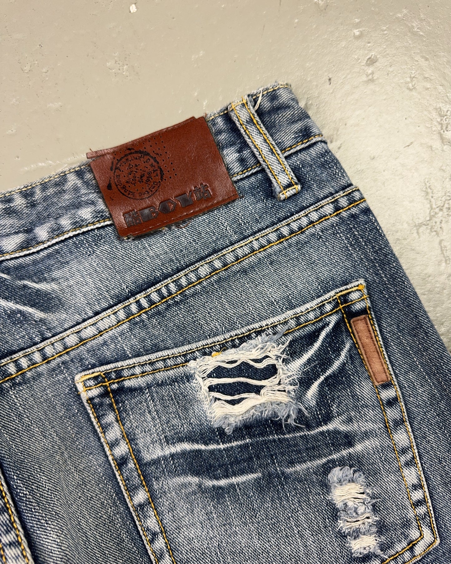 2000's Boy's Japanese Straight Jeans *very rare 34x32 (L)