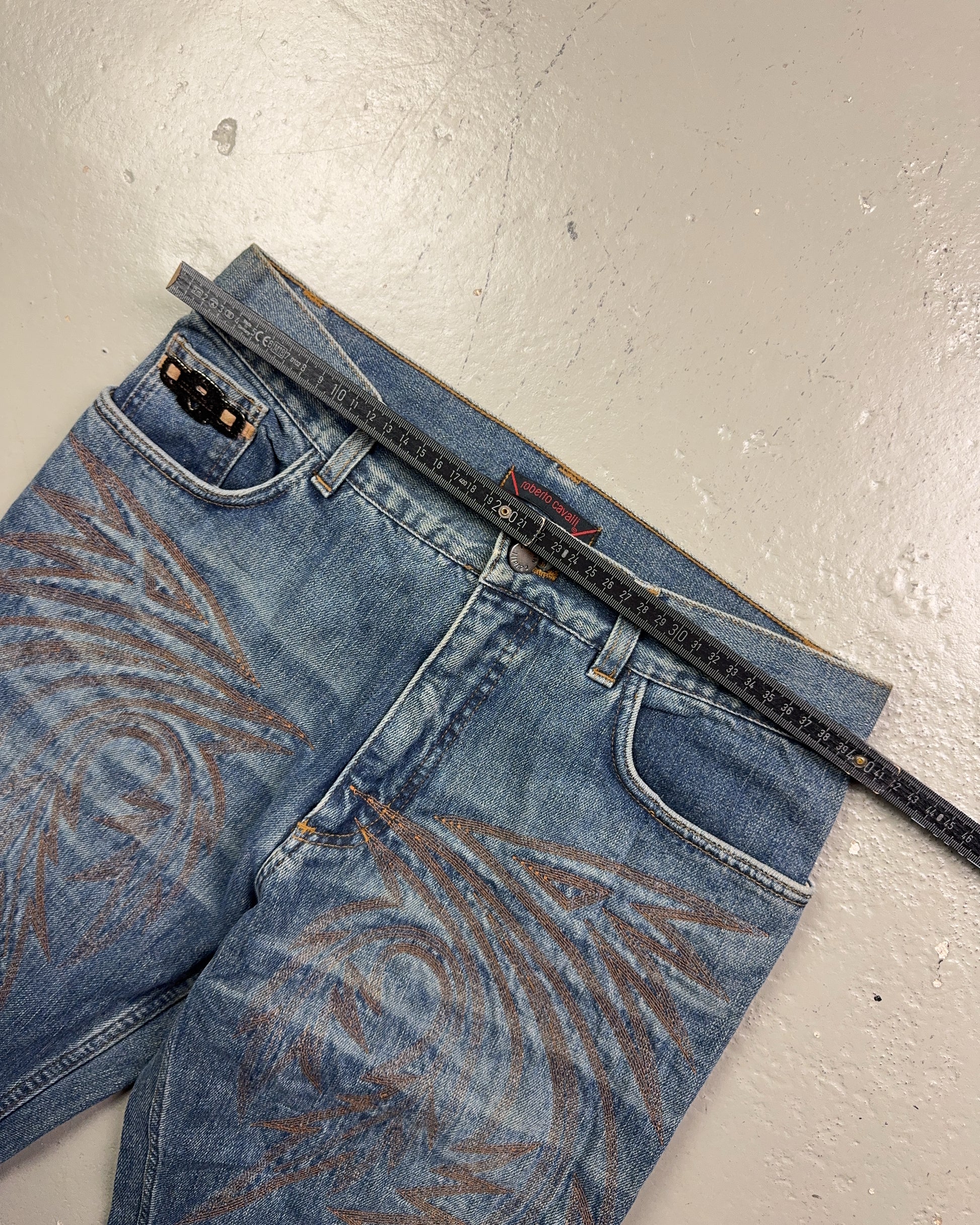2000's Roberto Cavalli Straight Jeans *very rare 30x34 (M)