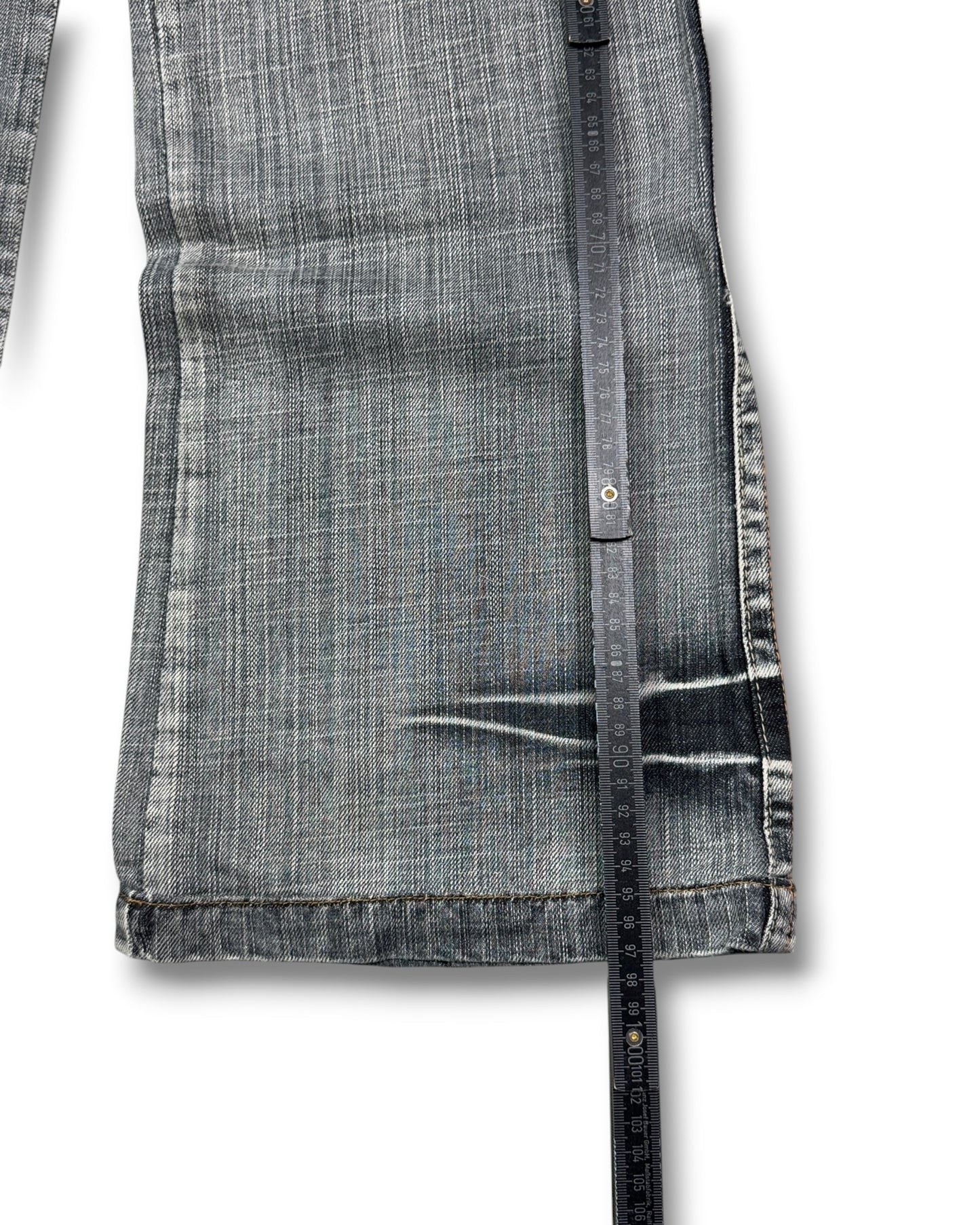 2000's Milennium Zone Japanese Archive Baggy/Bootcut Jeans *rare 32x30 (M)