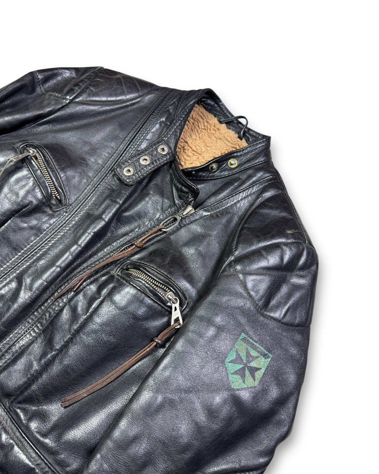 1990's Harro Biker Leather Jacket *very rare (S)