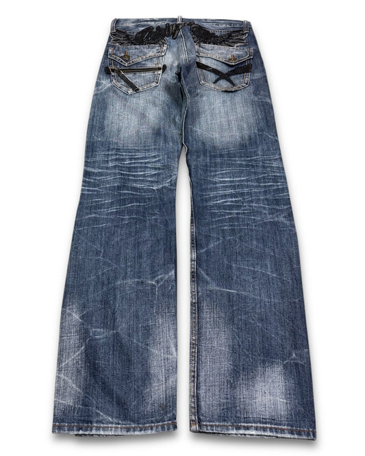 2000's Oririn Straight/Baggy Japanese Archive Jeans *extremely rare 32x32 (M)