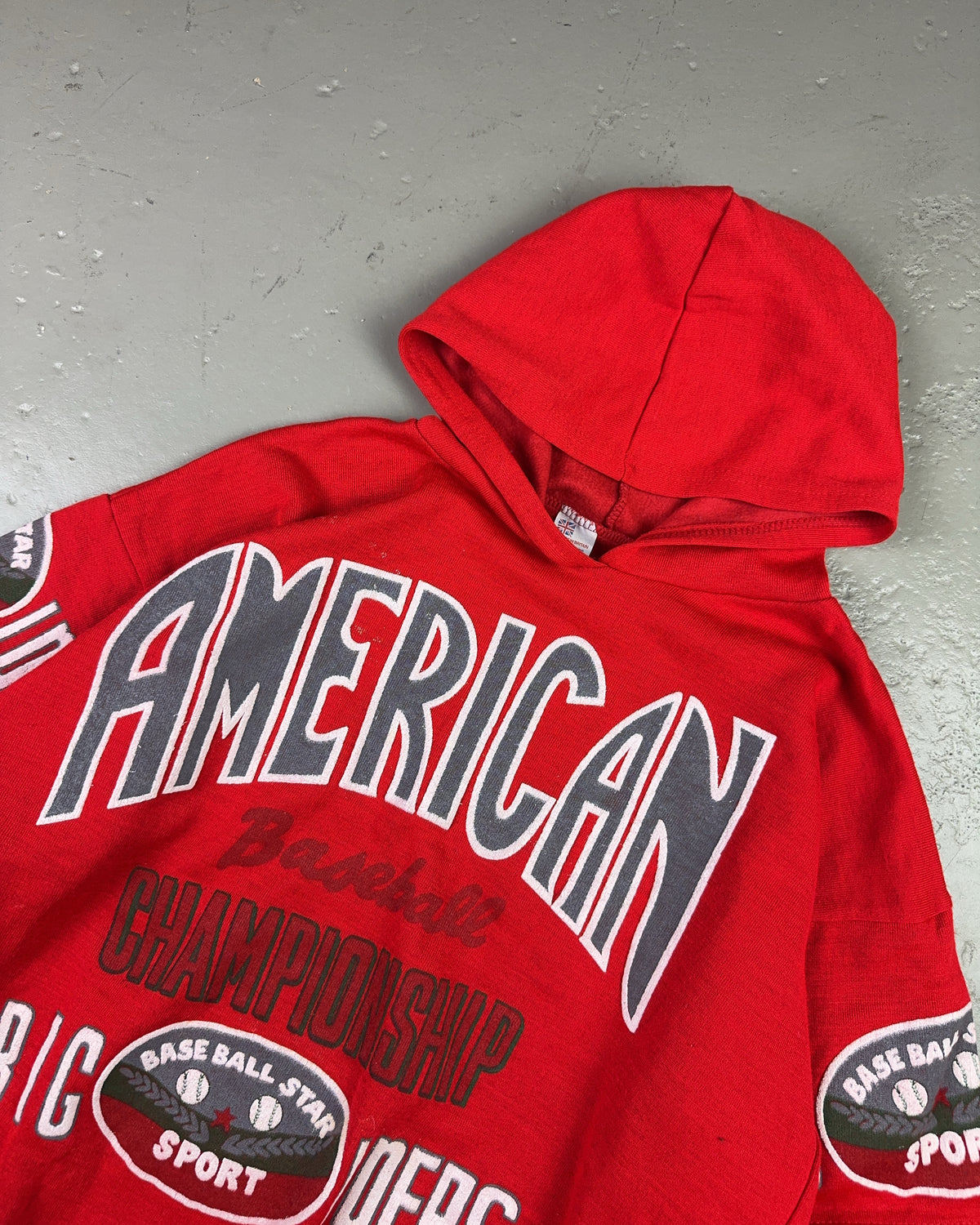 1990's Amercian Baseball Hoodie * (XL)