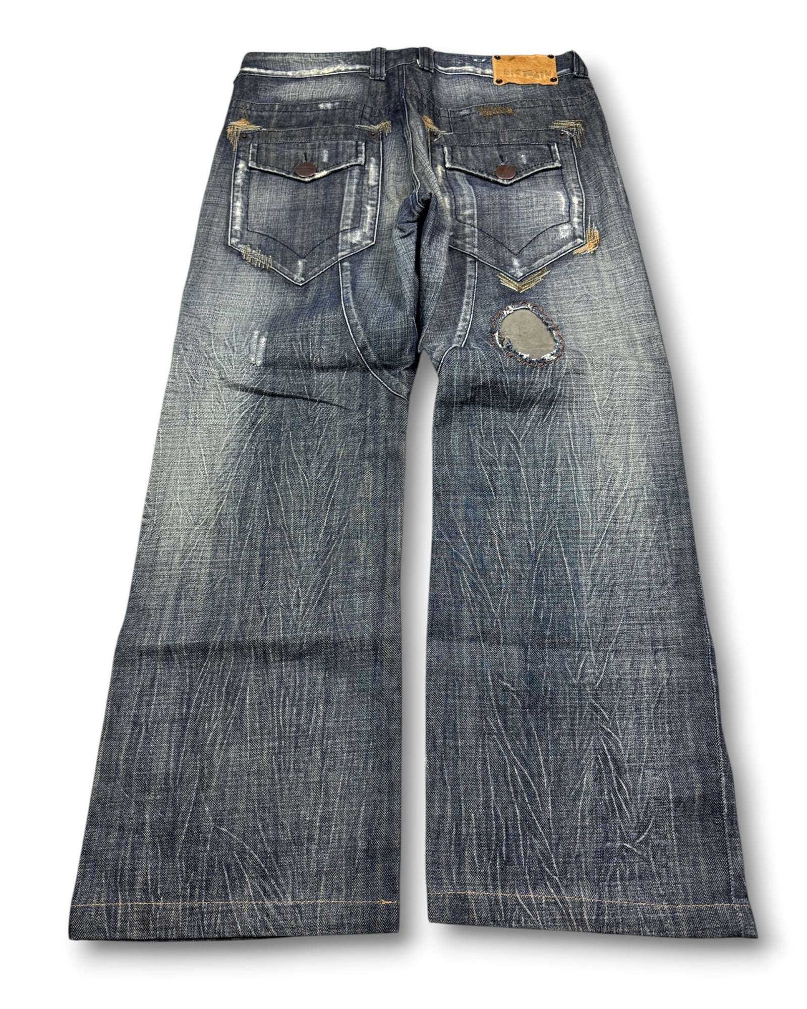 2000's Big Train Japanese Baggy Jeans *very rare 34x30 (L)