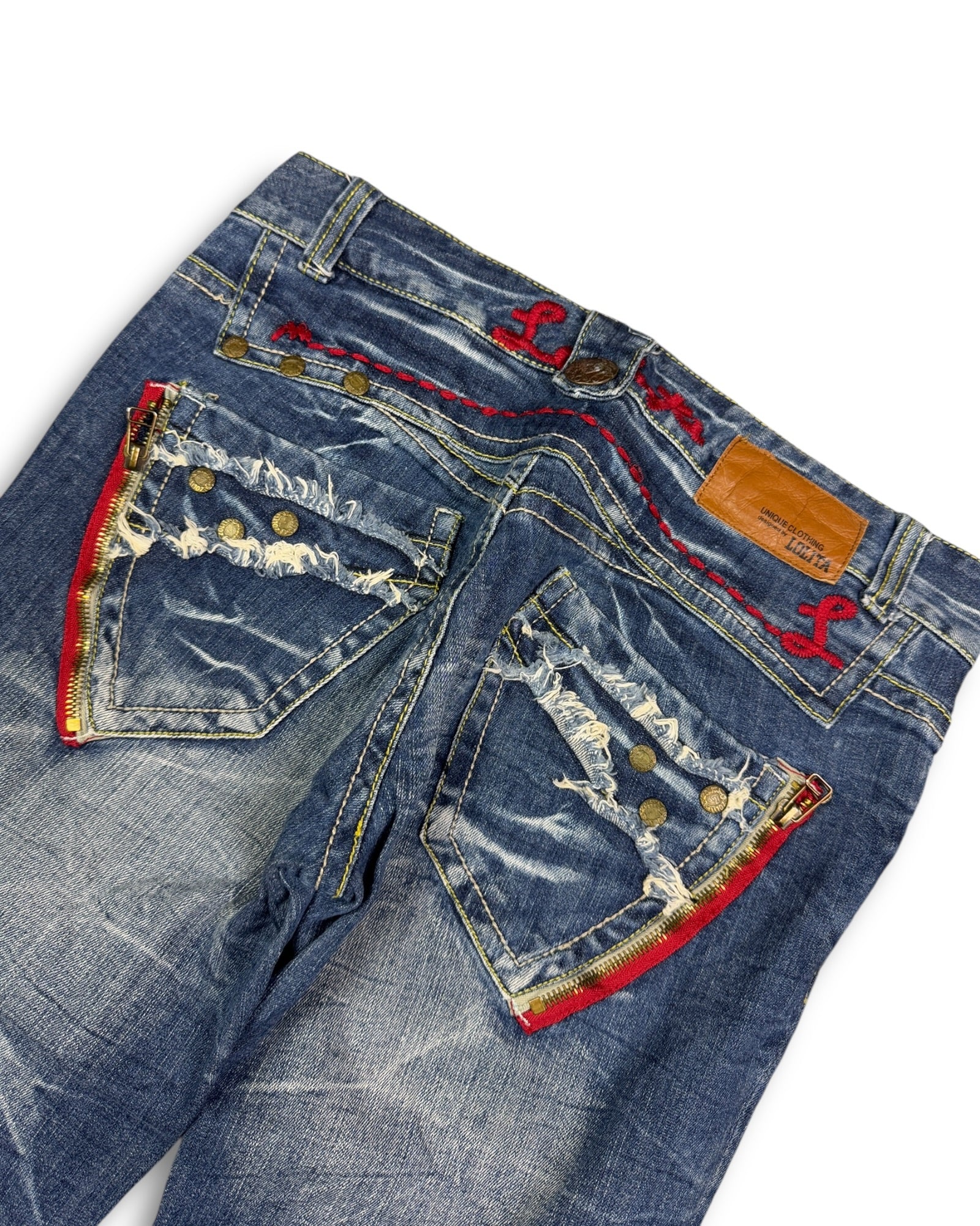 2000's Lolita Low Waist/Bootcut Japanese Jeans Women's *very rare 30x28 (M)