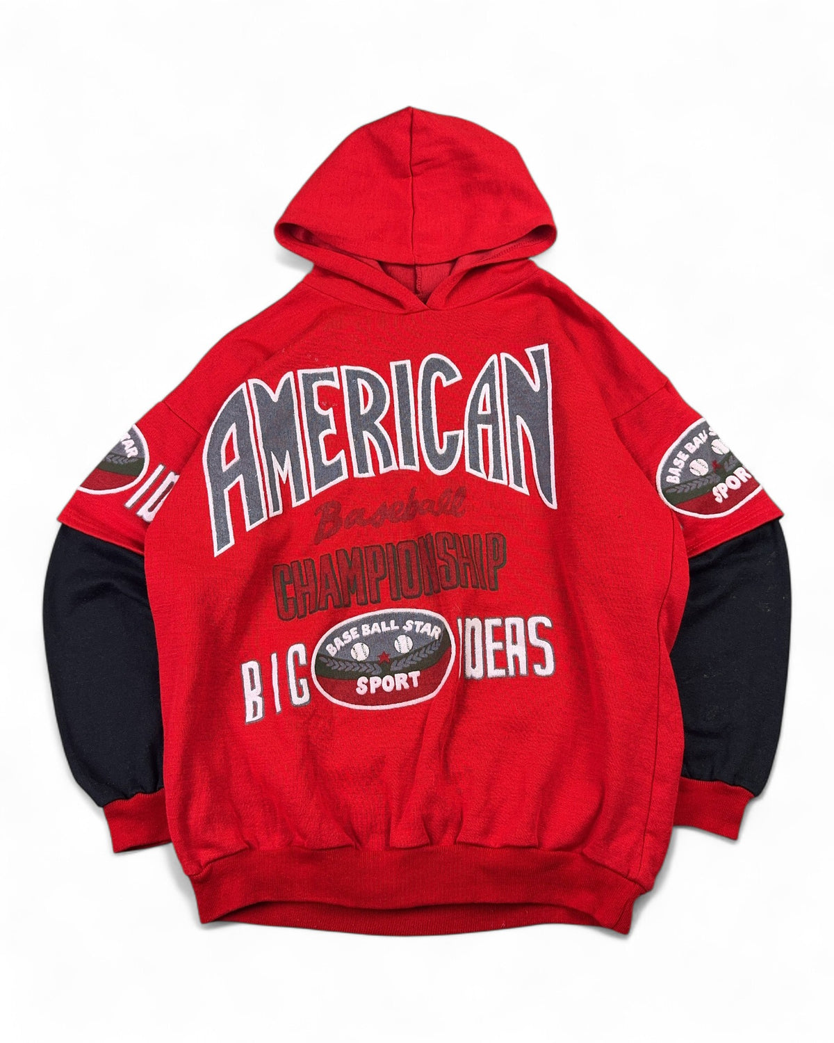 1990's Amercian Baseball Hoodie * (XL)