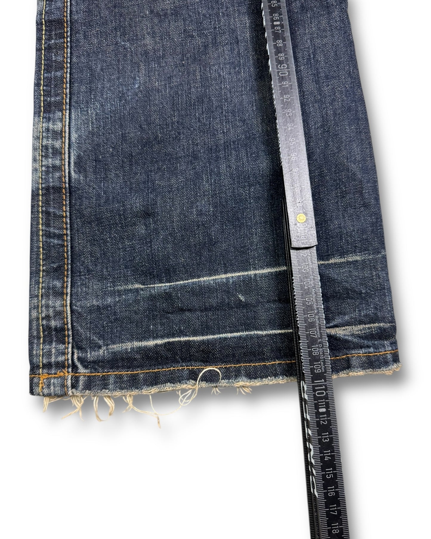 2000's Blue Way Straight/Baggy Japanese Jeans *very rare 32x34 (M)