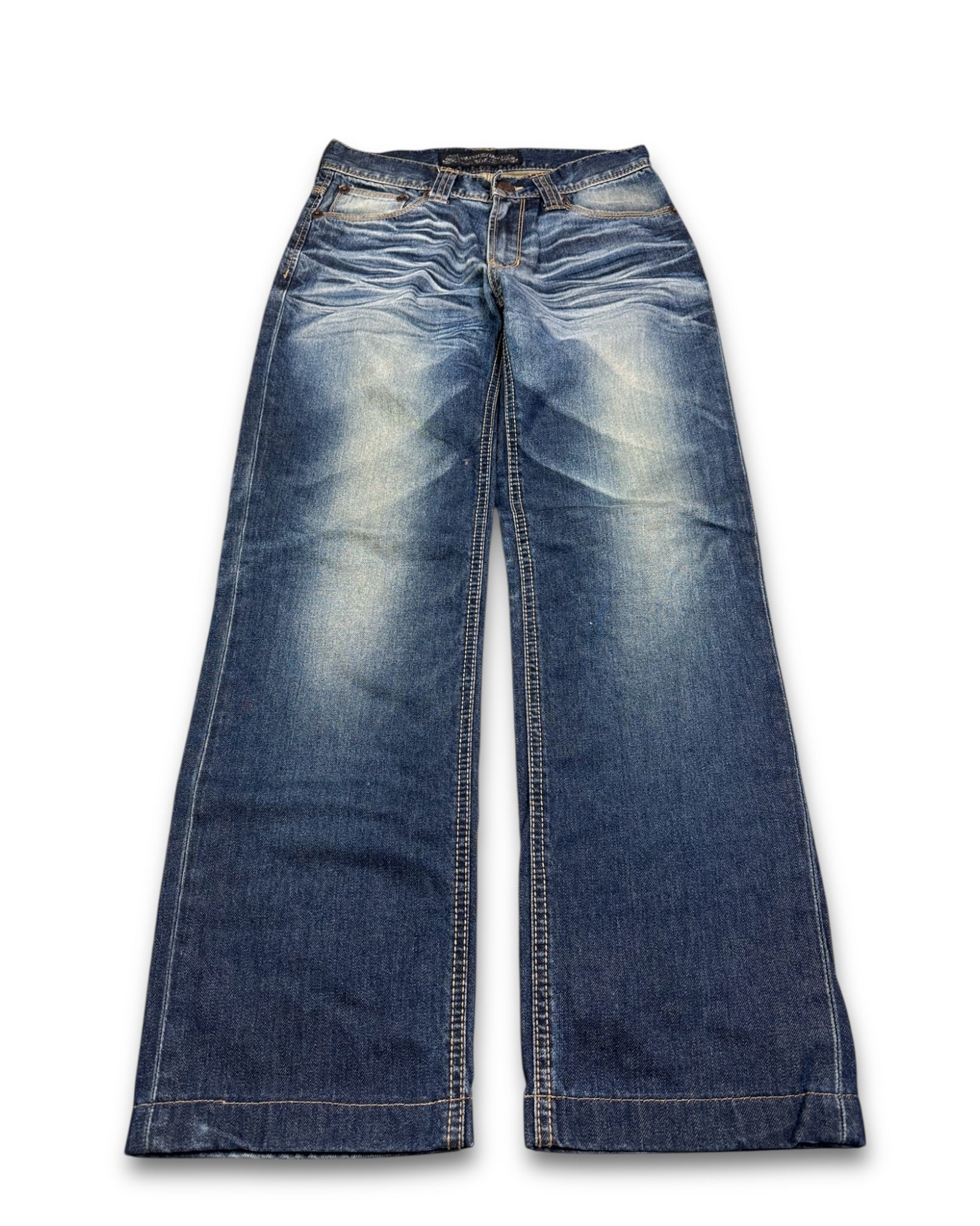 2000's Bobson Straight/Baggy Japanese Baggy Jeans *very rare 28x30 (S)