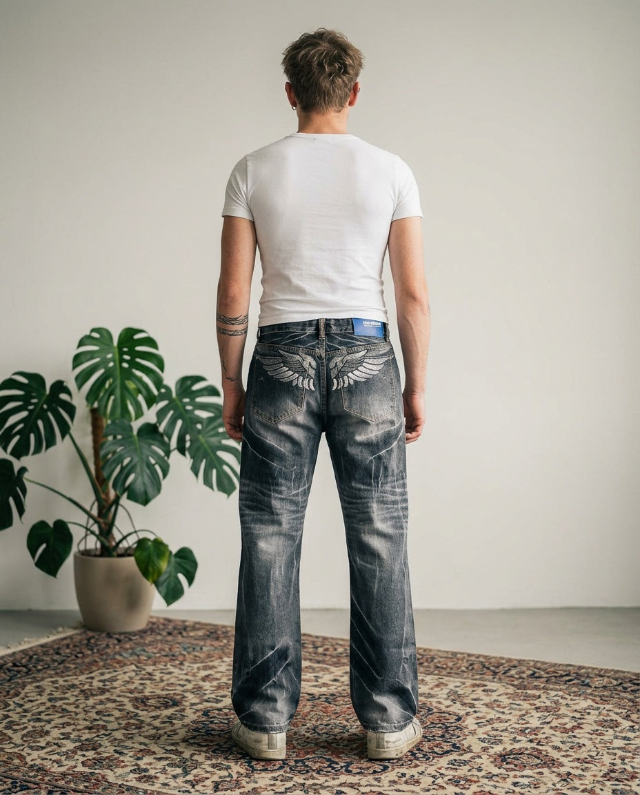 2000's Big Train Japanese Archive Straight/Baggy Jeans *very rare 32x32 (M)
