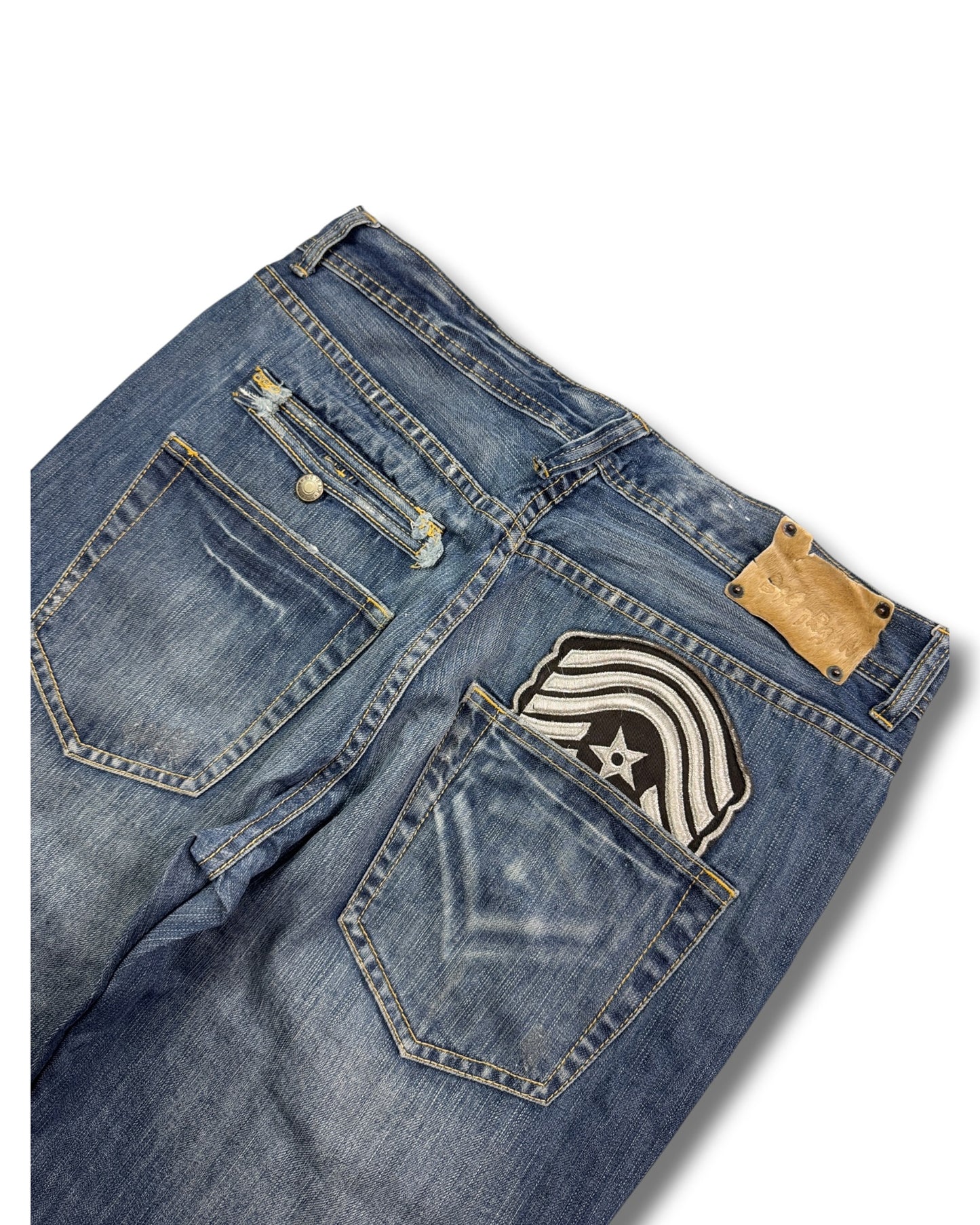 2000's Big Train Baggy Japanese Jeans *rare 34x34 (L)