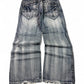 2000's All Blacks Baggy Jeans *very rare 36x32 (XL)