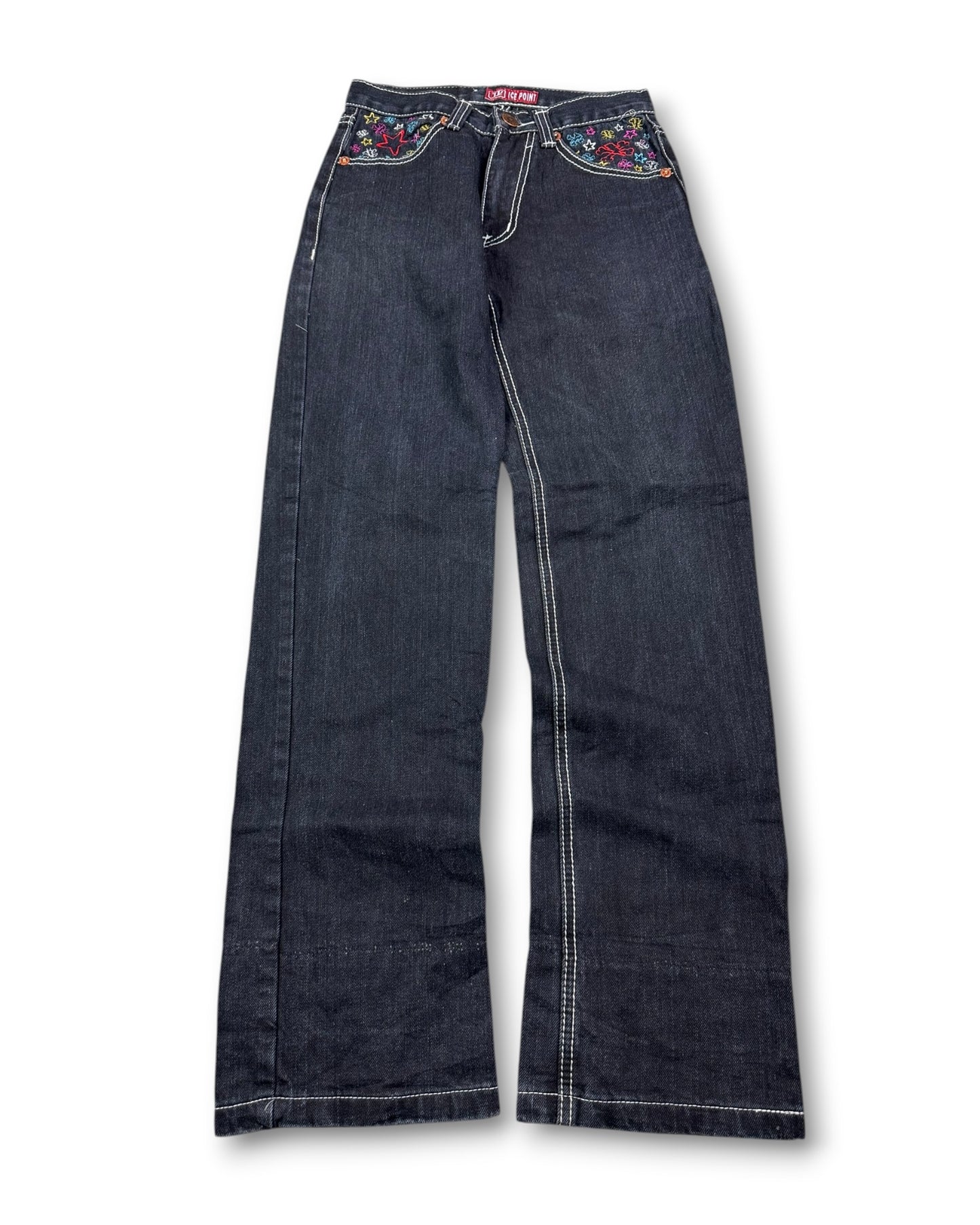 2000's Ice Point Straight/Baggy Jeans Women's *rare 26x30 (XS)