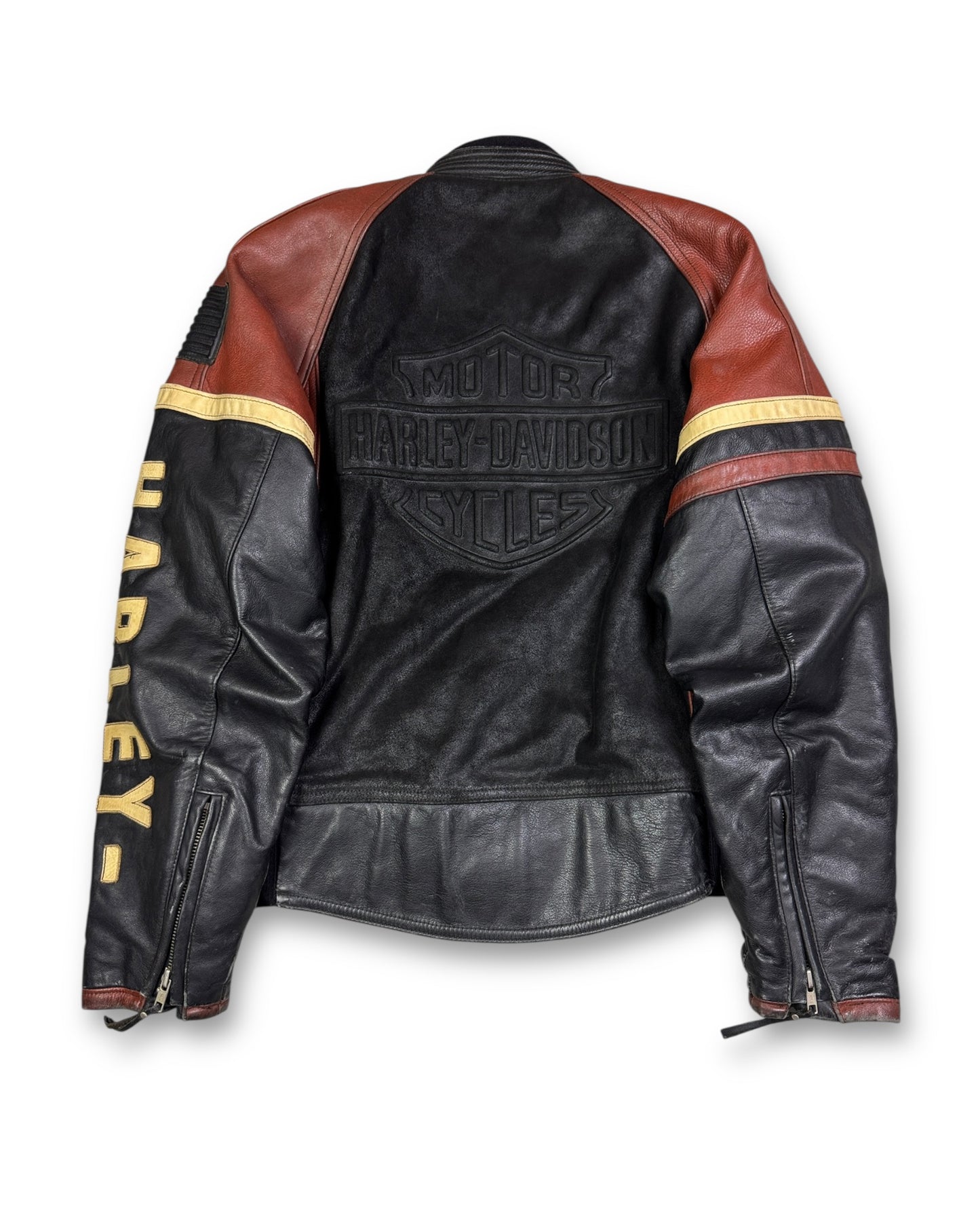 1990's Harley-Davidson Speedway Leather Bomber Jacket *extremely rare (M)
