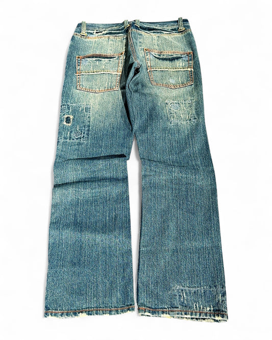 2000's Japanese Bootcut/Flared Jeans *rare 32x32 (M)