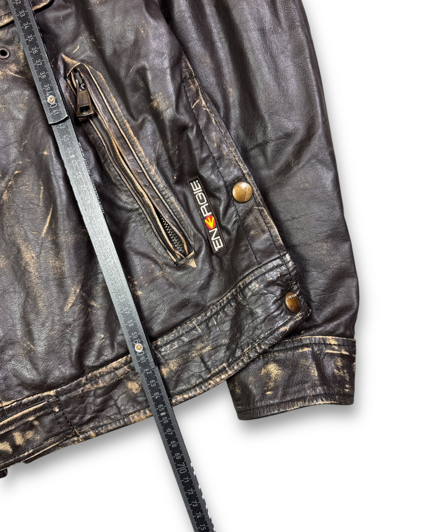 2000's Energie Archive Leather Jacket *very rare (L)