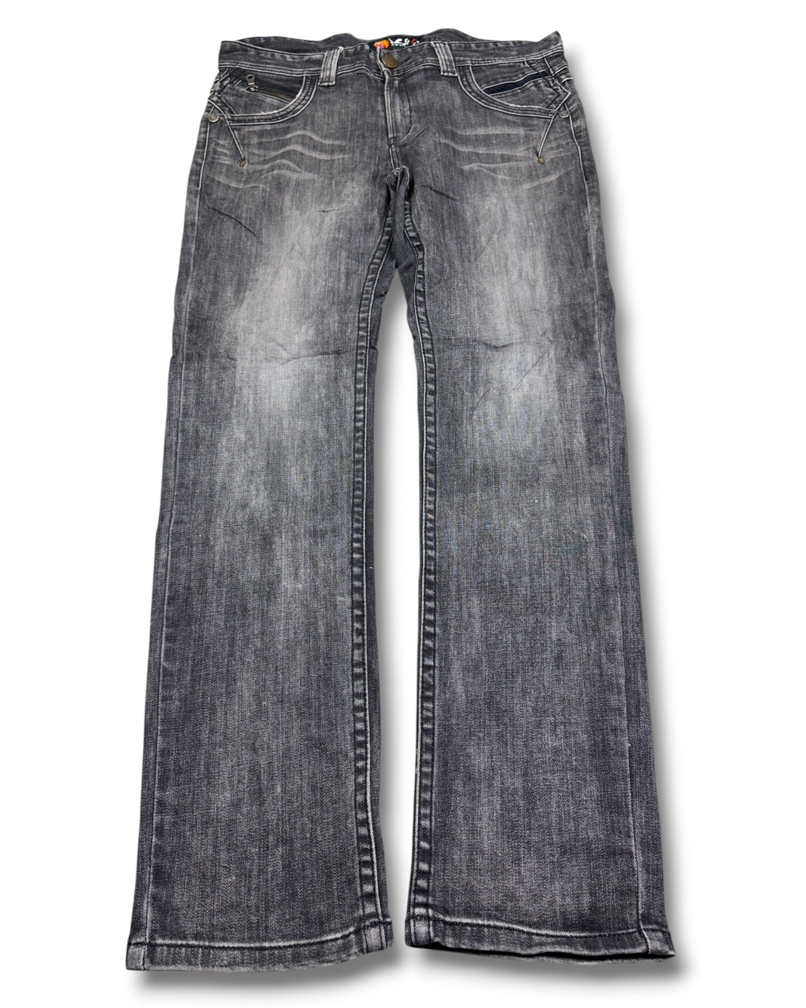 2000's Jizo Hip-hop Slim/Straight Japanese Jeans *very rare 36x32 (XL)
