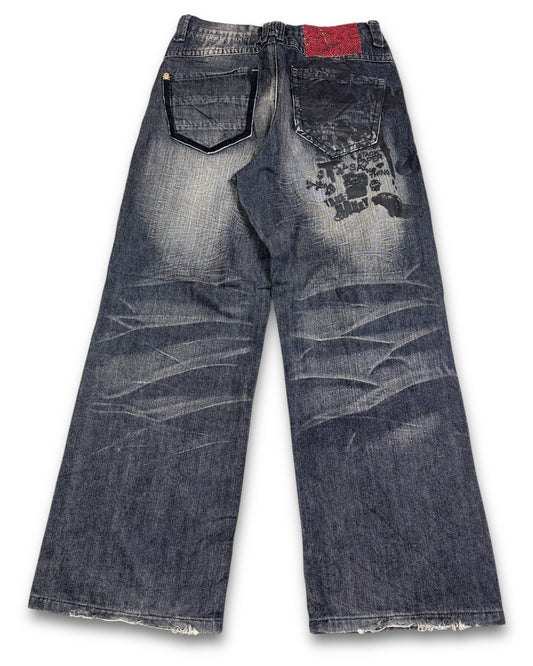 2000's Stash House Baggy Hip Hop Jeans *very rare 30x32 (M)