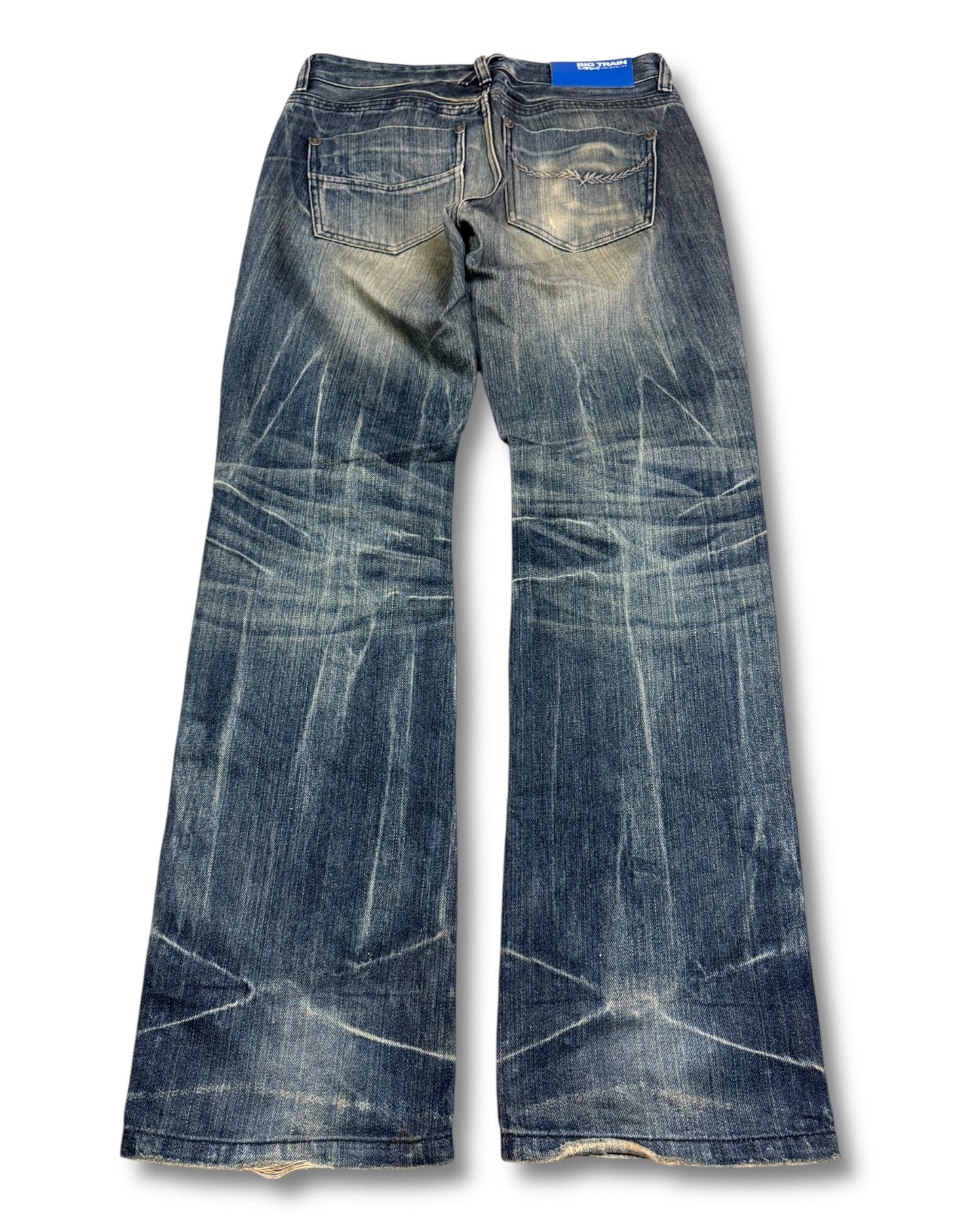 2000's Big Train Straight/Baggy Japanese Jeans *very rare 32x32 (M)